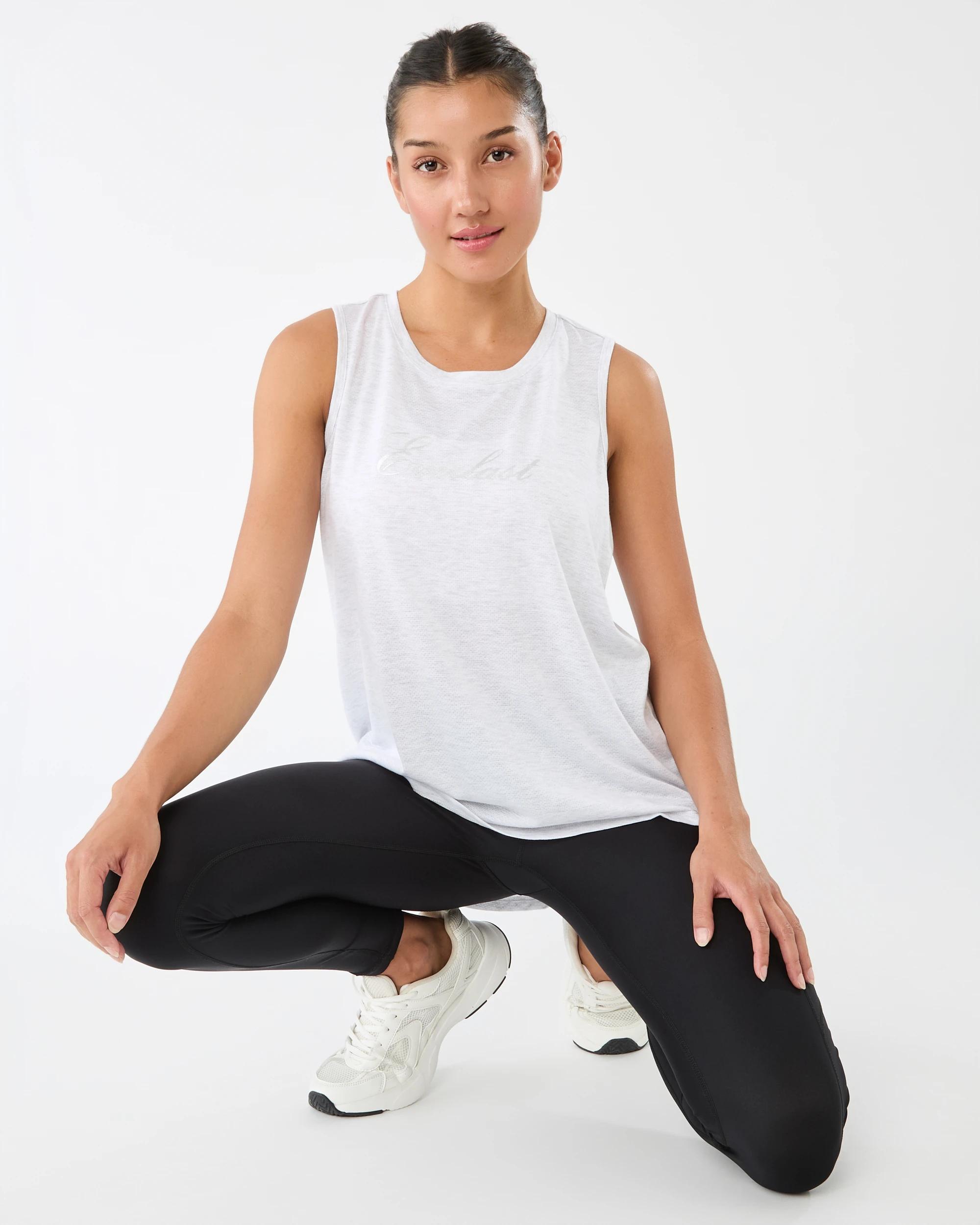 8 Everlast Womens Keyhole Tank White Marl, 8 of 9