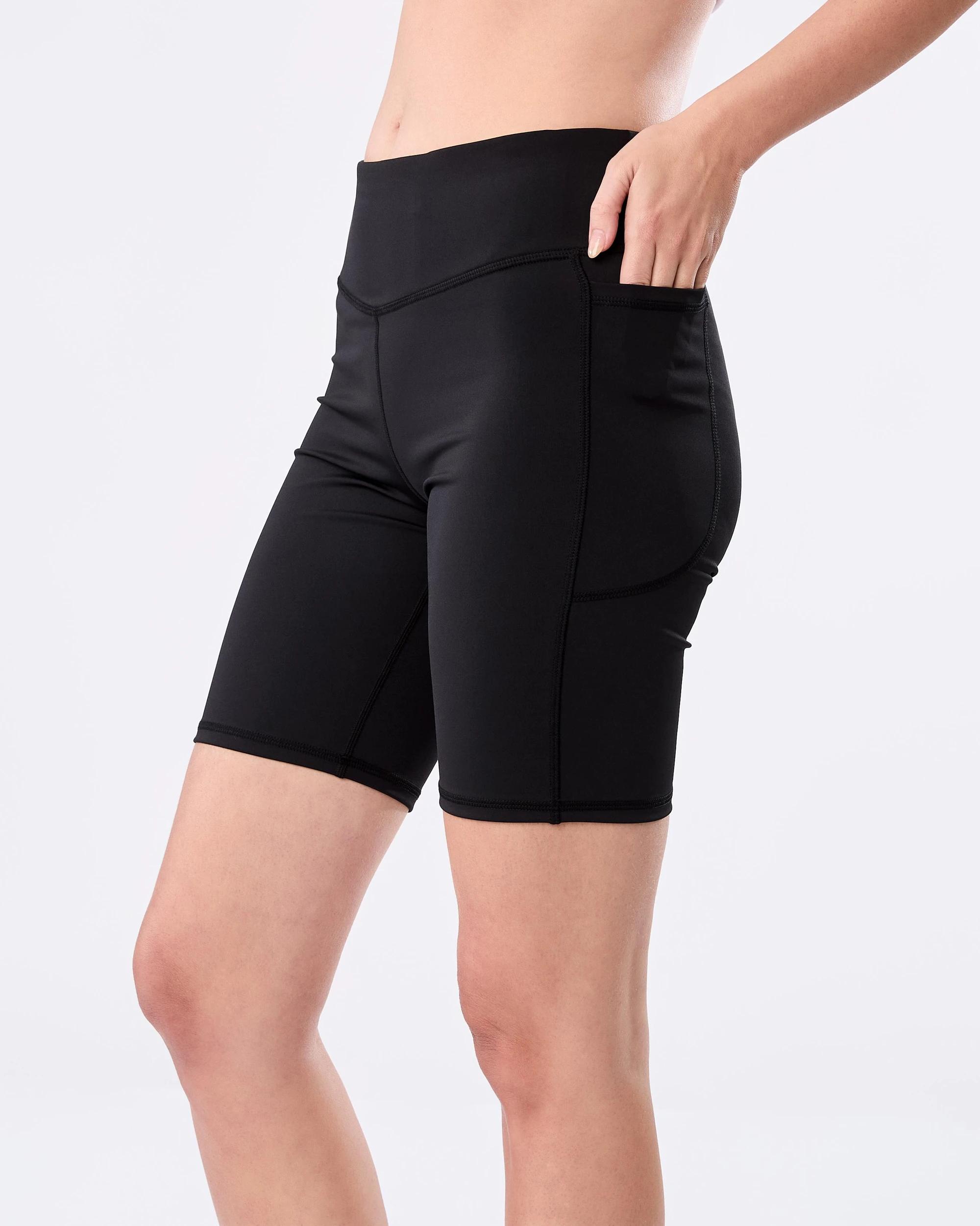 2 Active Womens Bike Shorts Black, 2 of 5