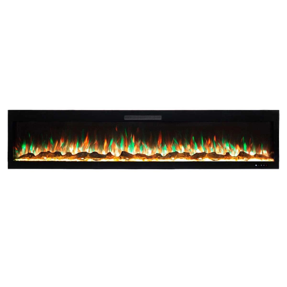 2 Moda Living Rocco 84 inch Electric Fireplace - Black, 2 of 5