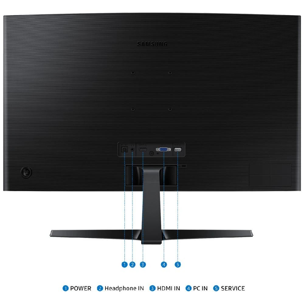 6 Samsung 27" FHD 100Hz 4ms VA Curved Monitor S36GD, 6 of 6