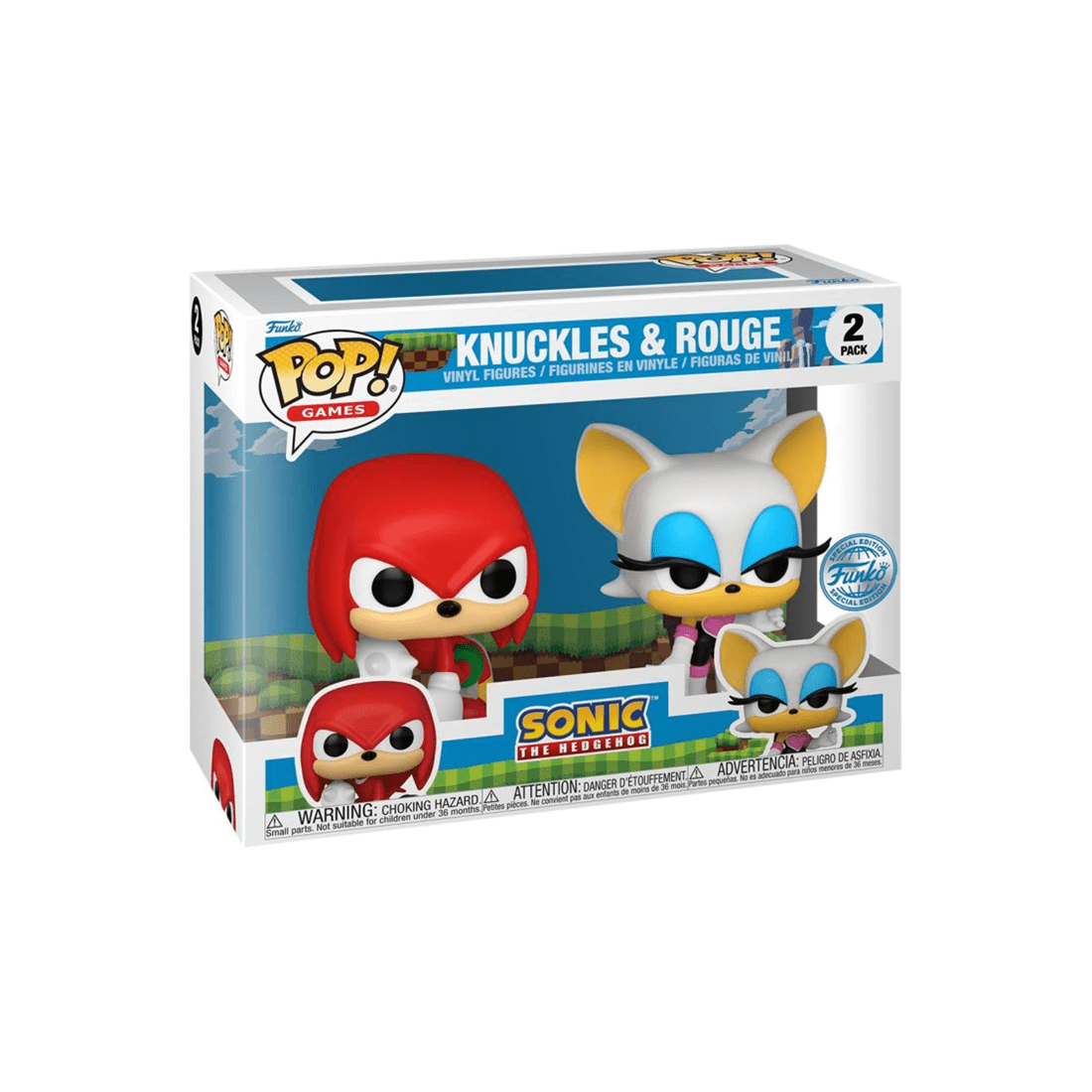 3 Funko Sonic the Hedgehog Knuckles and Rogue 2 Pack Funko POP! Vinyl, 3 of 3