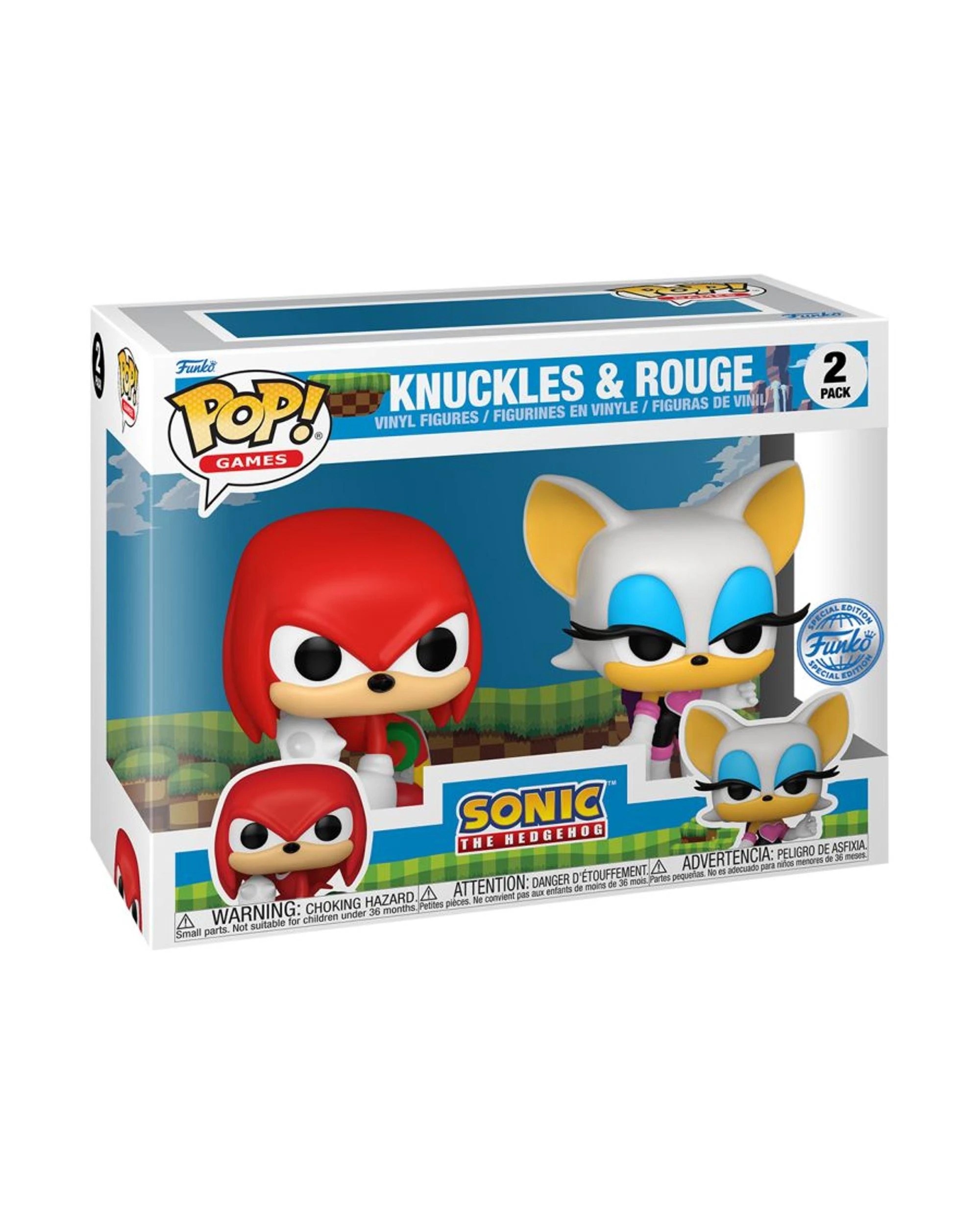 3 Sonic the Hedgehog Knuckles and Rogue 2 Pack Funko POP! Vinyl, 3 of 3