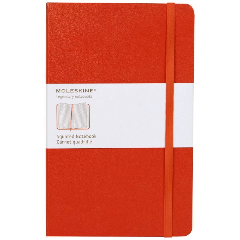 1 Moleskine Classic Hardcover Grid Large 240pg Notebook Red, 1 of 2