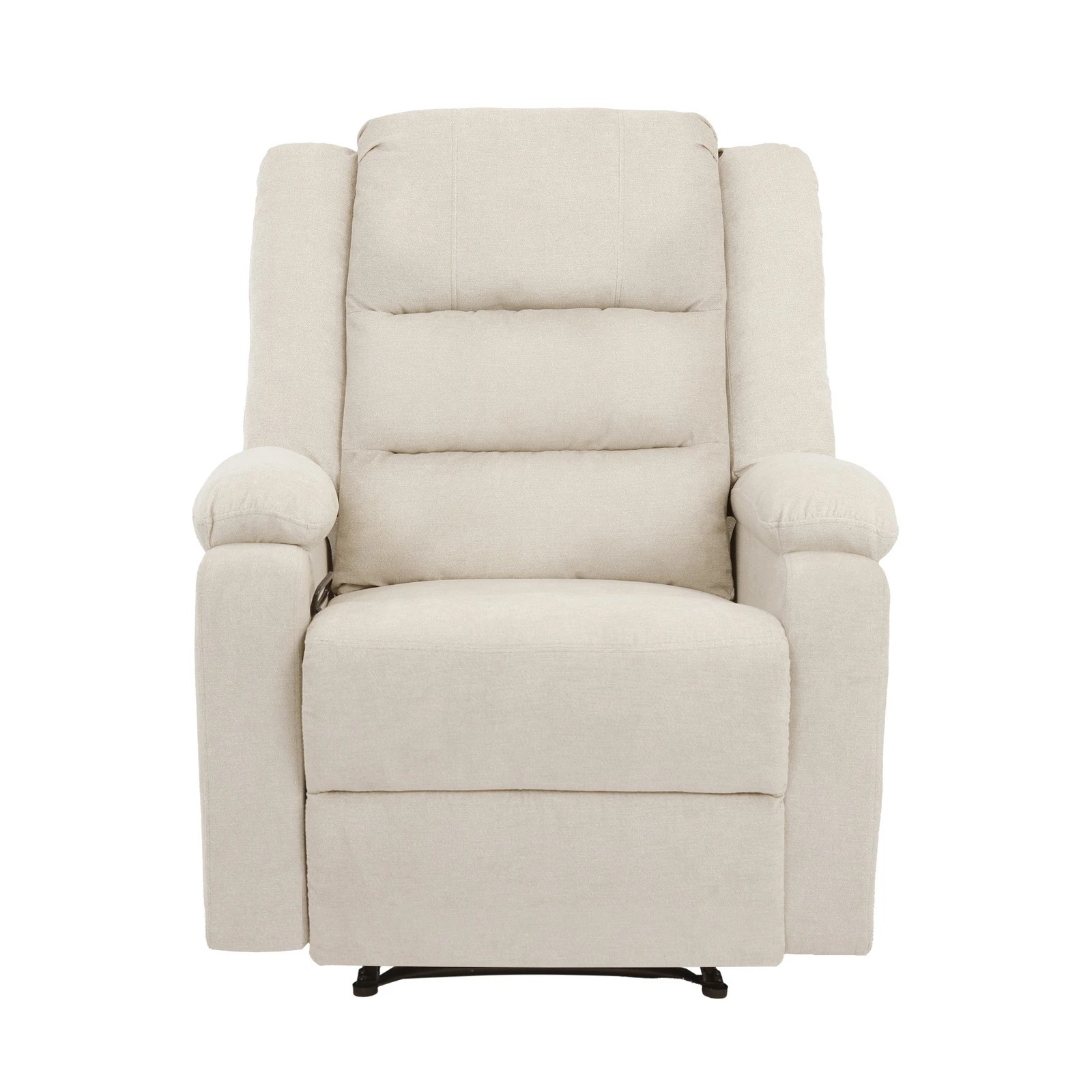 5 Oikiture Recliner Chair With Side Pocket Polyester
 - Beige, 5 of 7
