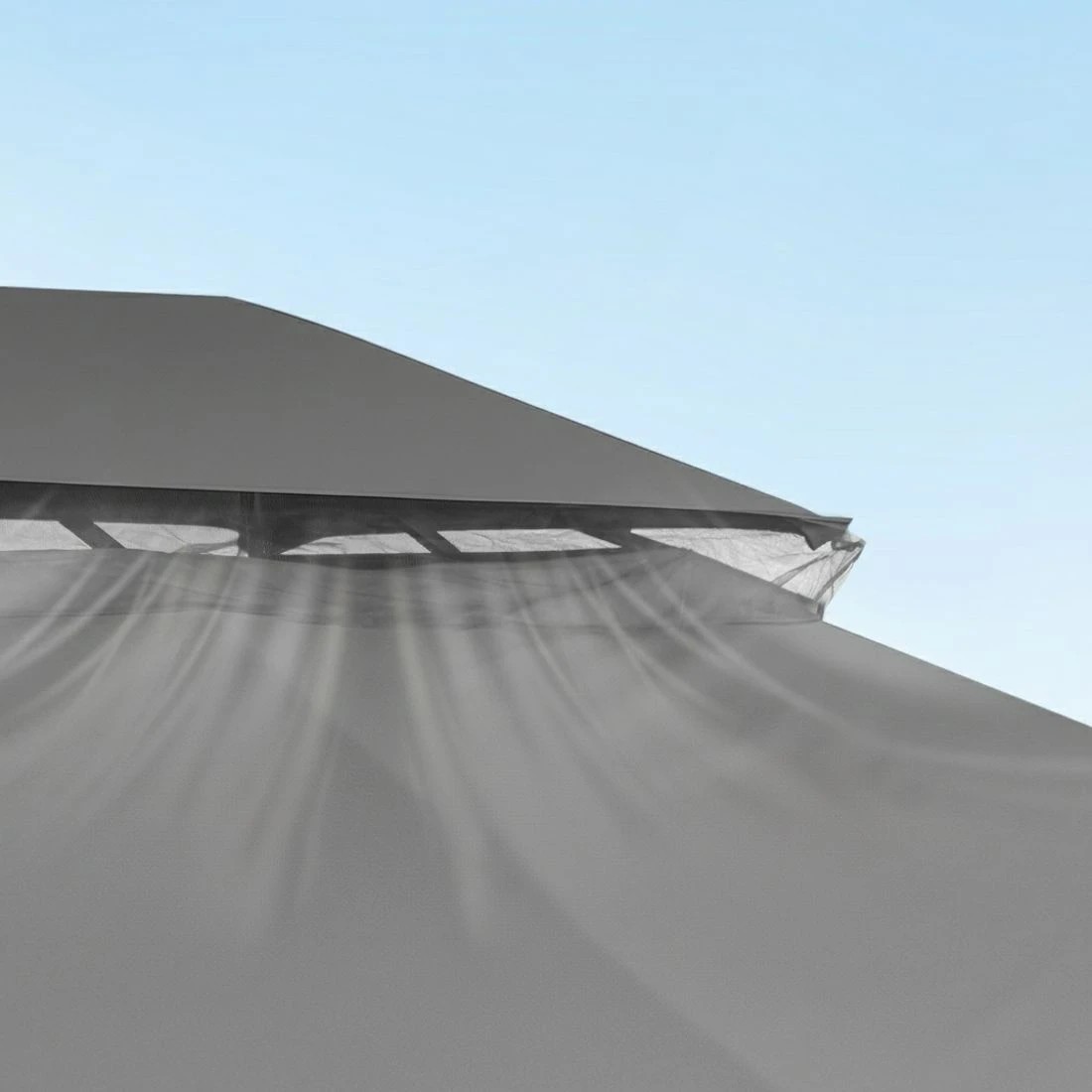 5 Instahut Gazebo 3x4m Canopy Outdoor Steel Frame Patio Tent Curtains Marquee - Grey - Grey, 5 of 7