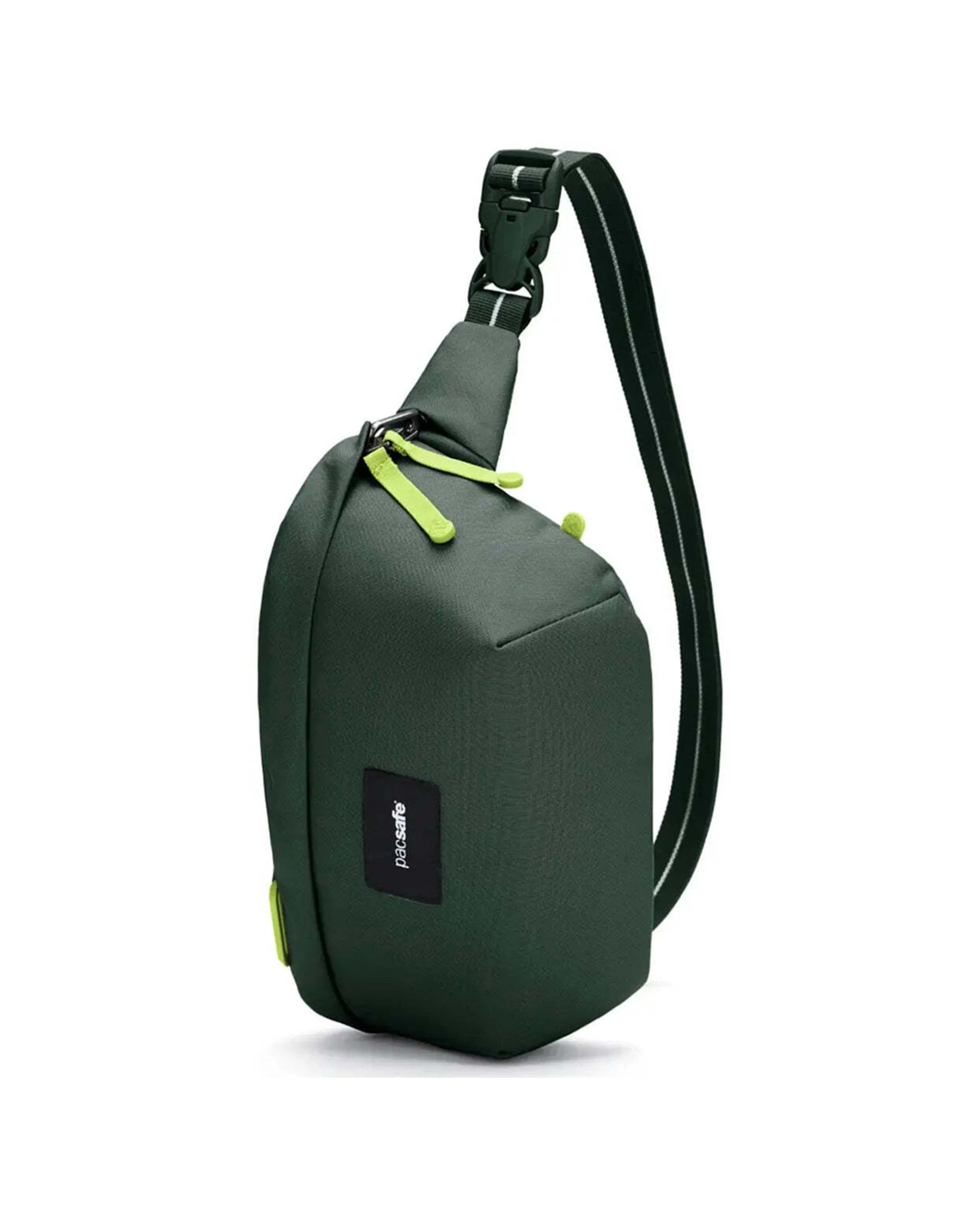 3 Pacsafe Go Anti-Theft Sling Pack Recycled Polyester Water Resistant Strap Spruce - Green, 3 of 8
