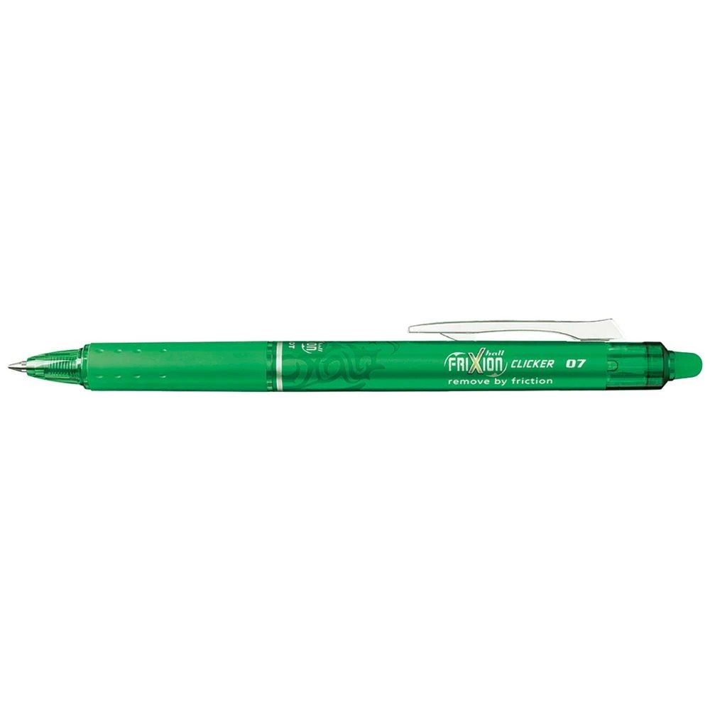 1 PILOT Frixion Clicker Erasable Gel Pen 0.7mm Green, 1 of 2