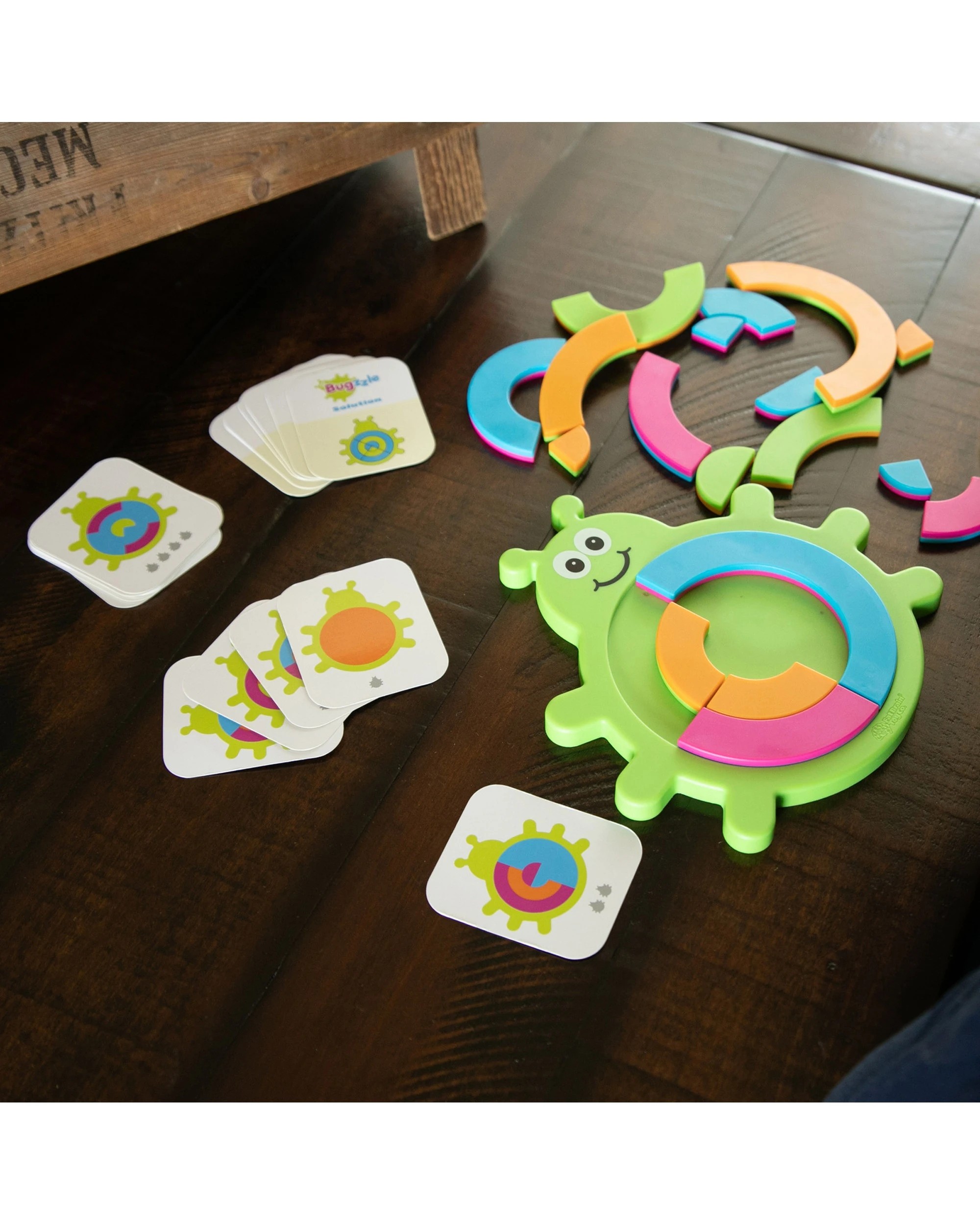 7 Fat Brain Toy Co. Bugzzle Kids Puzzle Semi-Circular Pieces Tray 40 Challenges - Multi, 7 of 8