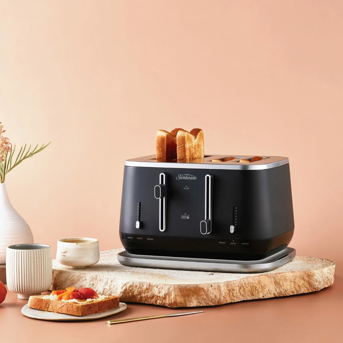 3 Sunbeam Kyoto City Collection 4 Slice Toaster Black, 3 of 5