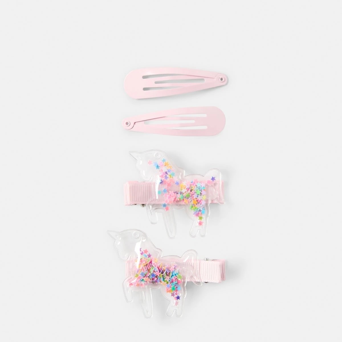1 4 Pack Unicorn Shaker Hair Clips, 1 of 5