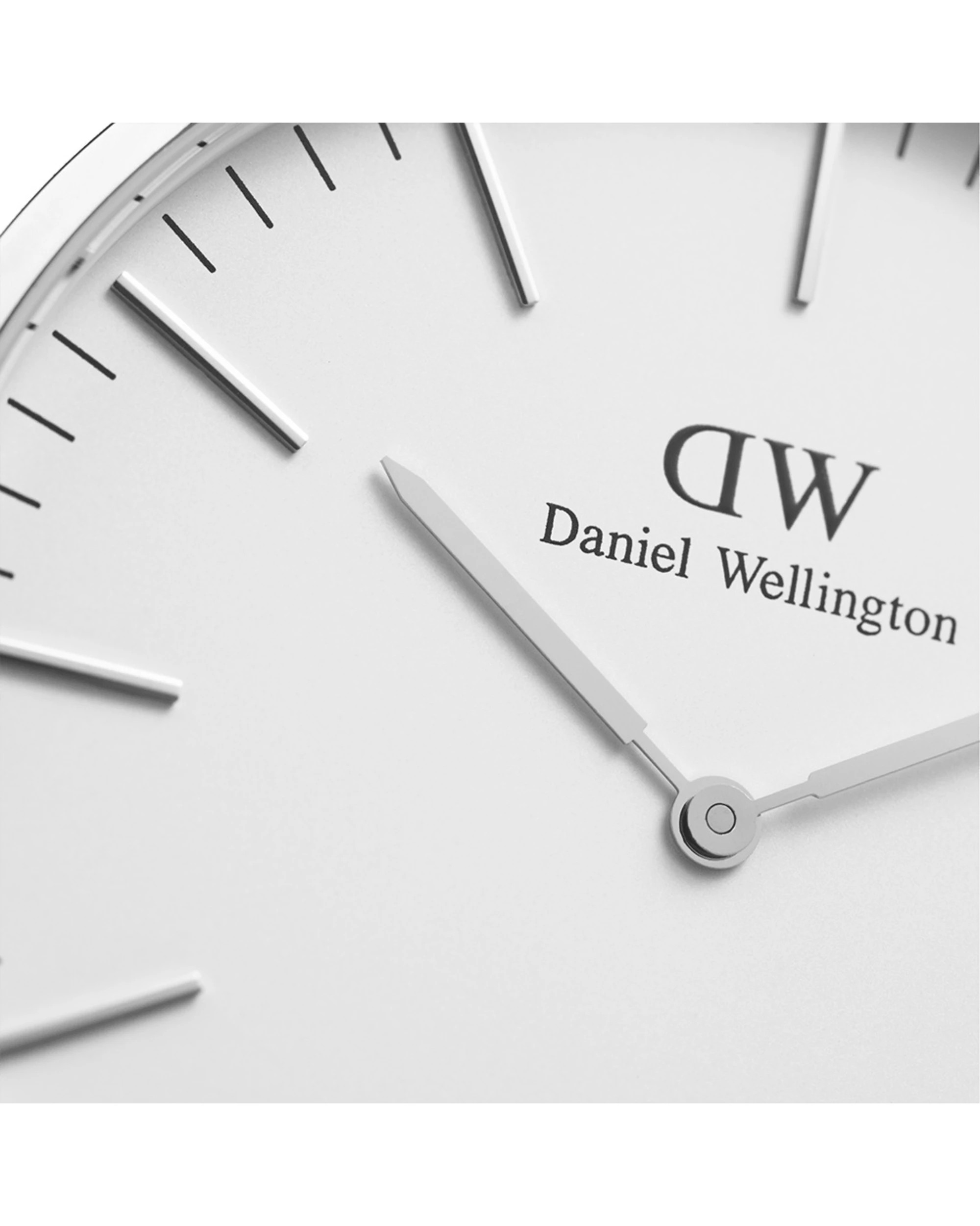 4 Daniel Wellington Classic 40mm Sheffield Silver White Dial Black Leather Watch, 4 of 7