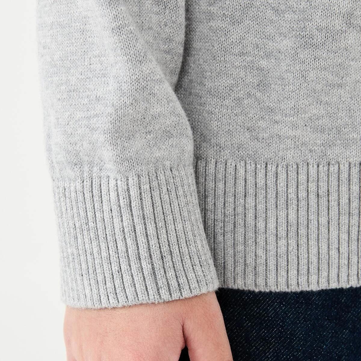 5 Jacquard Crew Neck Top Gry Digger, 5 of 9