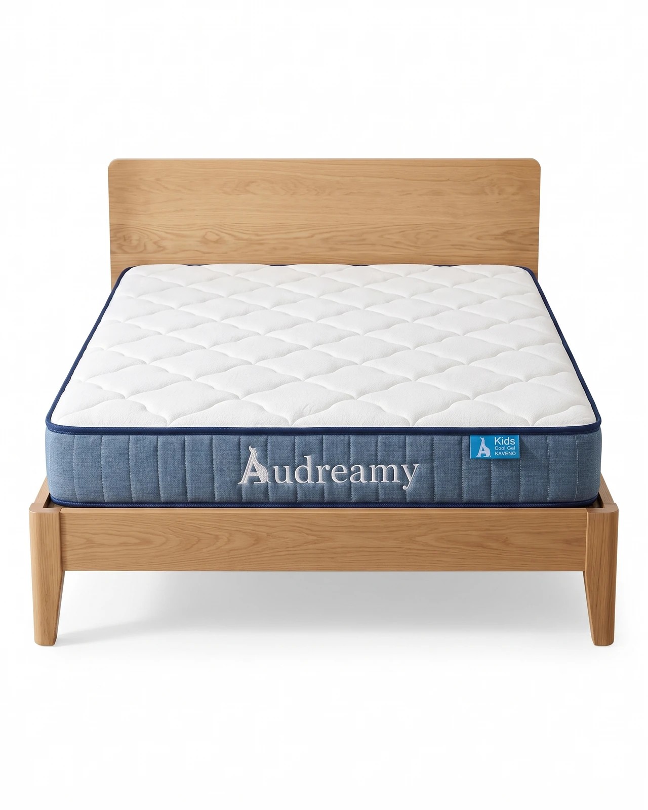 1 Audreamy Kaveno Mattress, Cool Gel Pocket Spring Mattress, DreamCoil 700 Spring TENCEL Cover Single Bed White, 1 of 10