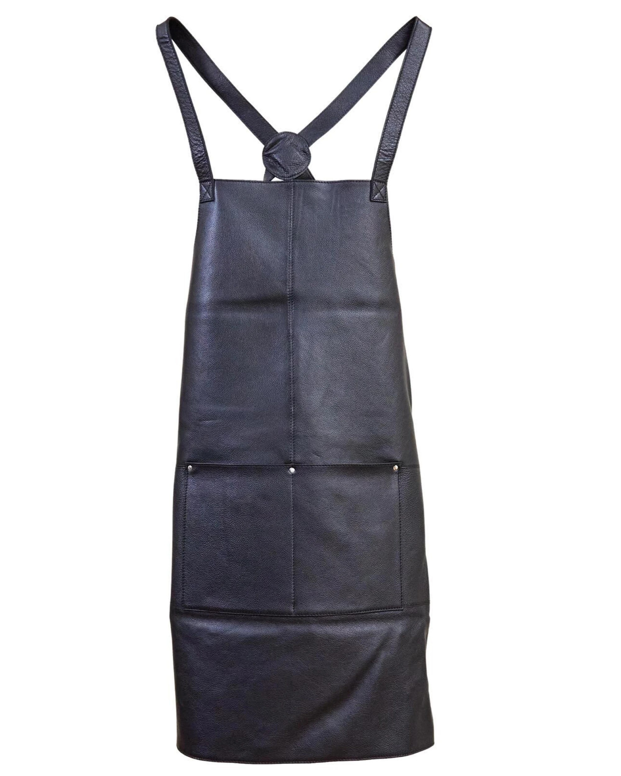 4 Pierre Cardin Professional Leather Apron Butcher Woodwork Hairdressing Barber Chef - Black, 4 of 10