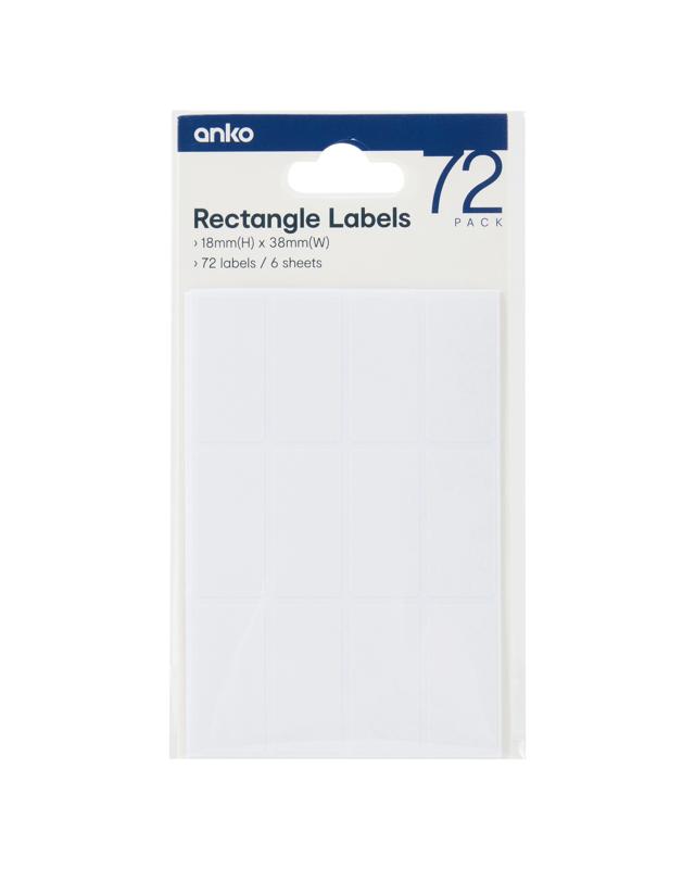 72 Pack Rectangle La