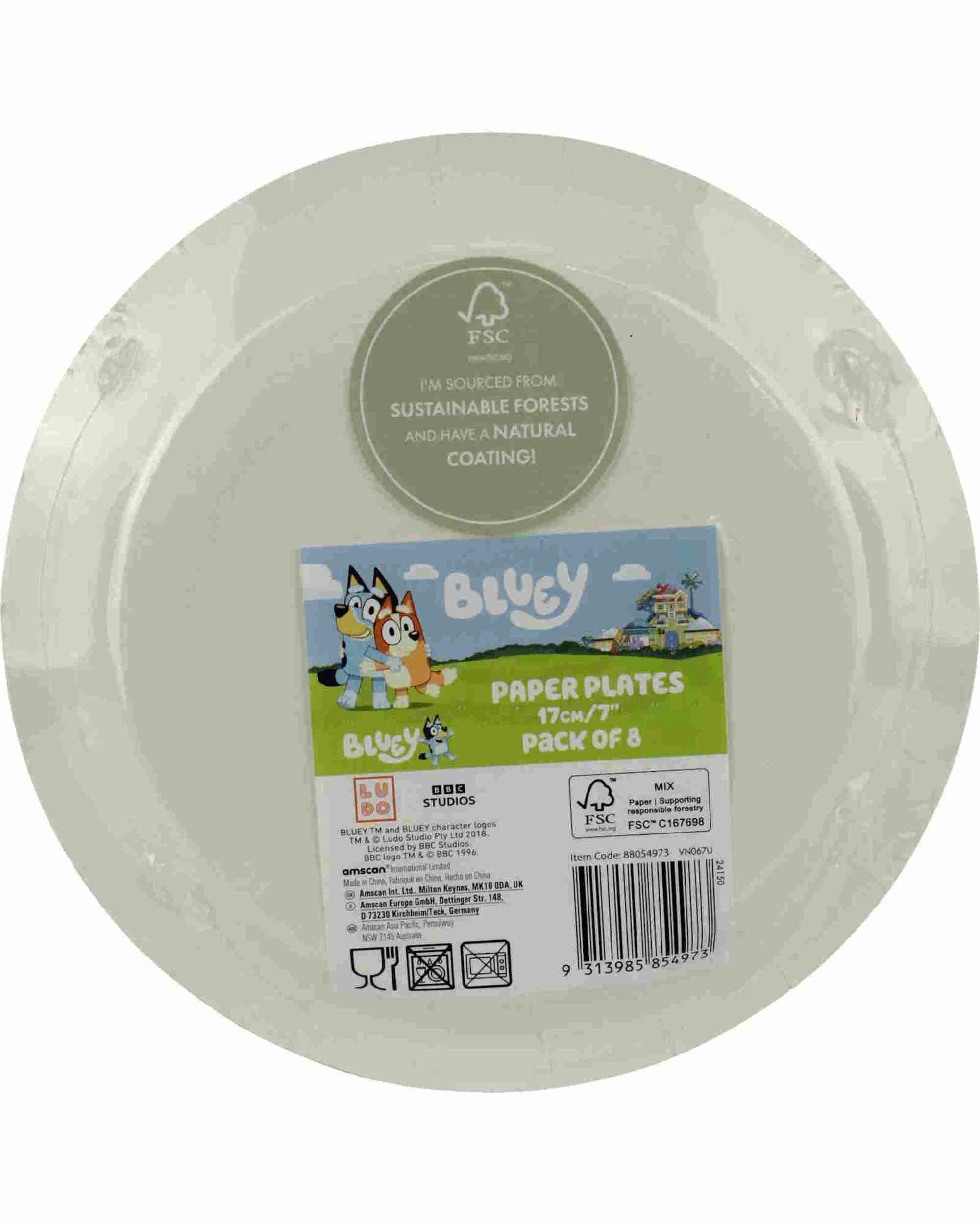 2 Bluey Bluey and Bingo Small Paper Plates Pack of 8, 2 of 2
