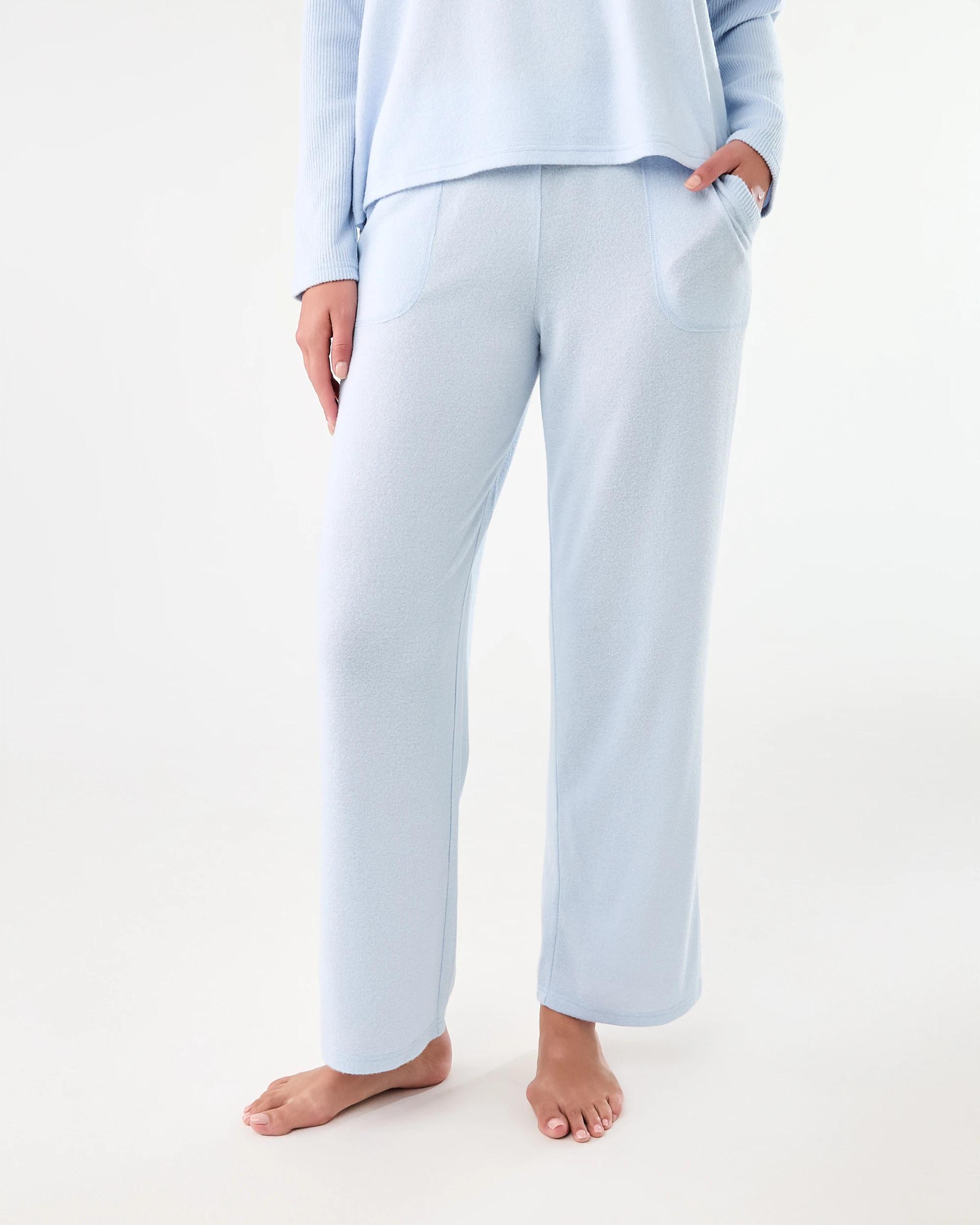 1 Super Soft Rib Trim Lounge Pants Halo Blue, 1 of 6