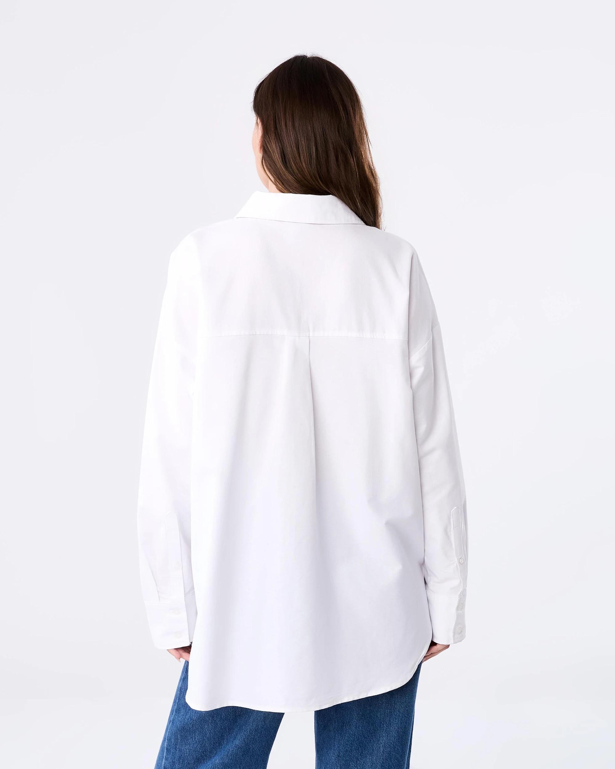 3 Long Sleeve Oxford Shirt White, 3 of 7