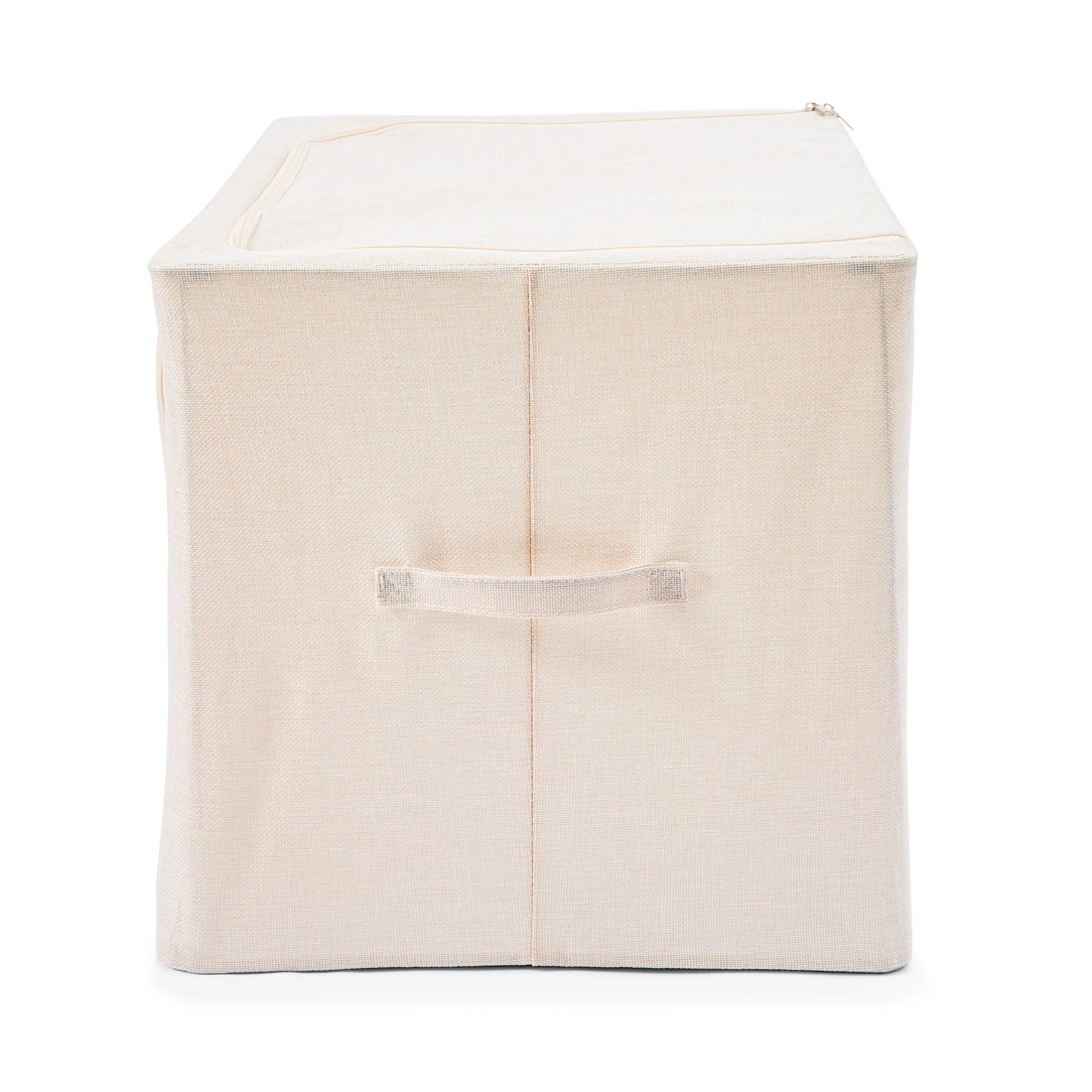 6 Linen Look Collapsible Box with Window - Extra Large, Beige, 6 of 10