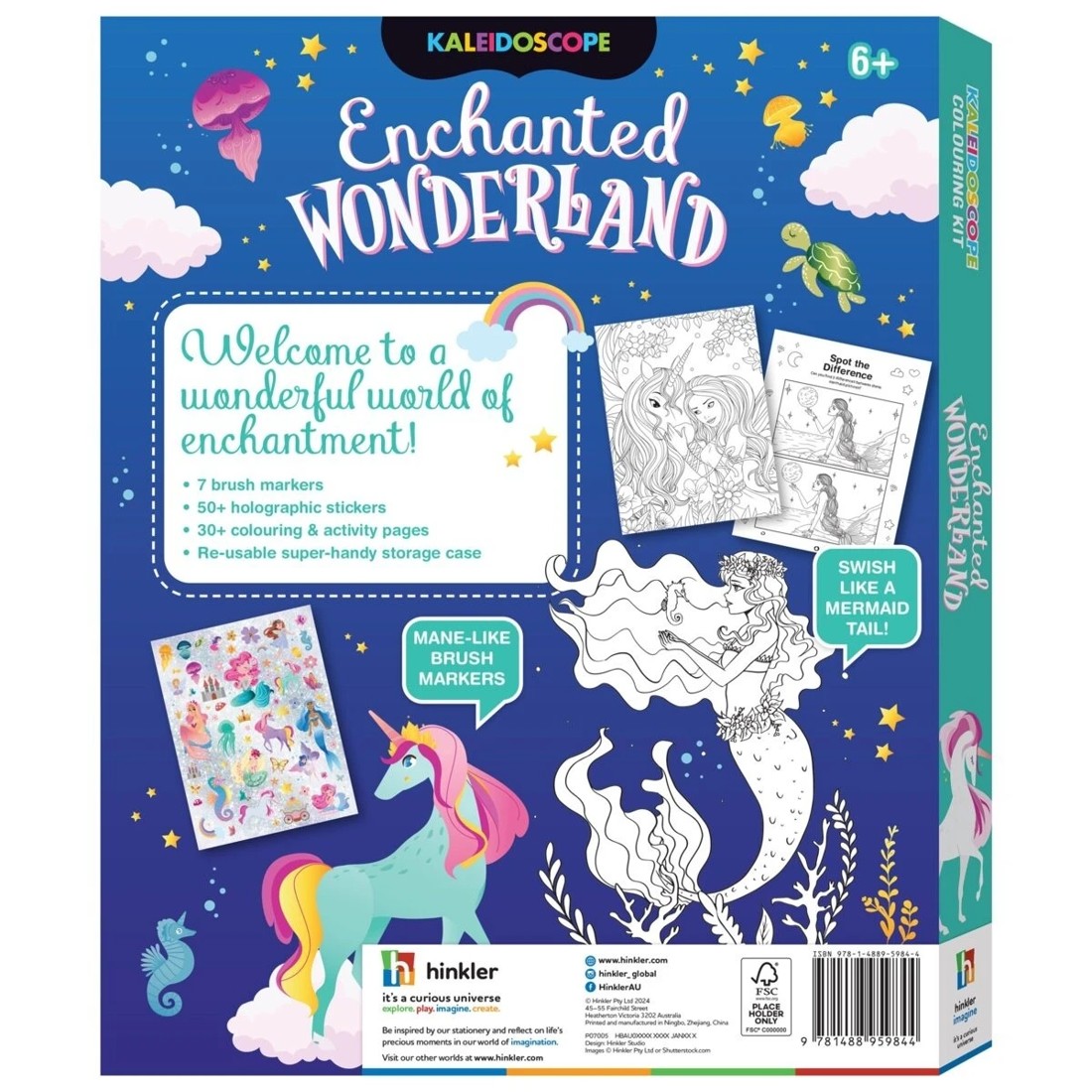 5 Kaleidoscope Enchanted Wonderland Colouring Kit - Book, 5 of 5