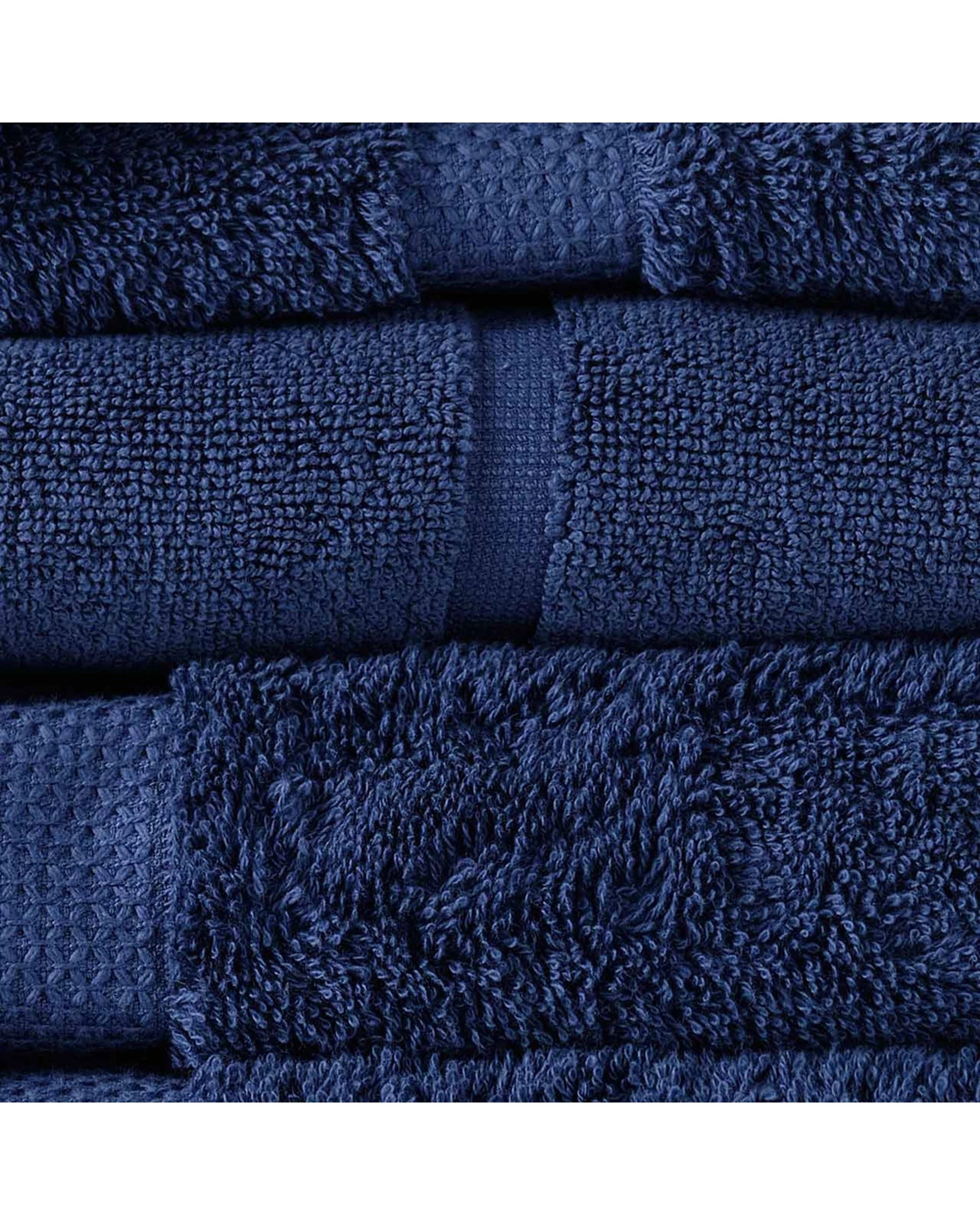 1 Canningvale Royal Splendour 6pc Home Decor Bathroom Towel Set Mezzanotte - Blue, 1 of 2