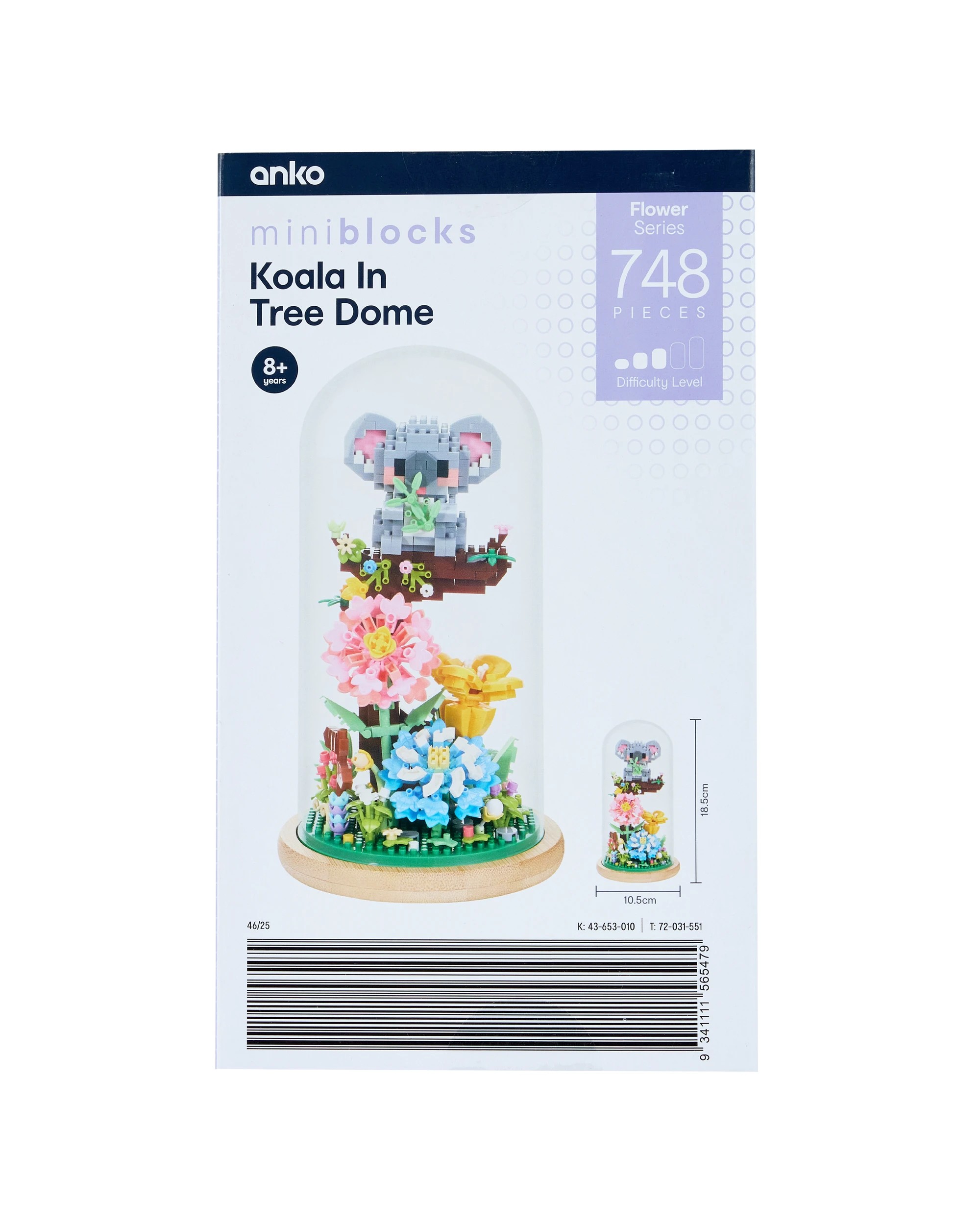 3 748 Piece Mini Blocks Flower Series: Koala in Tree Dome, 3 of 3