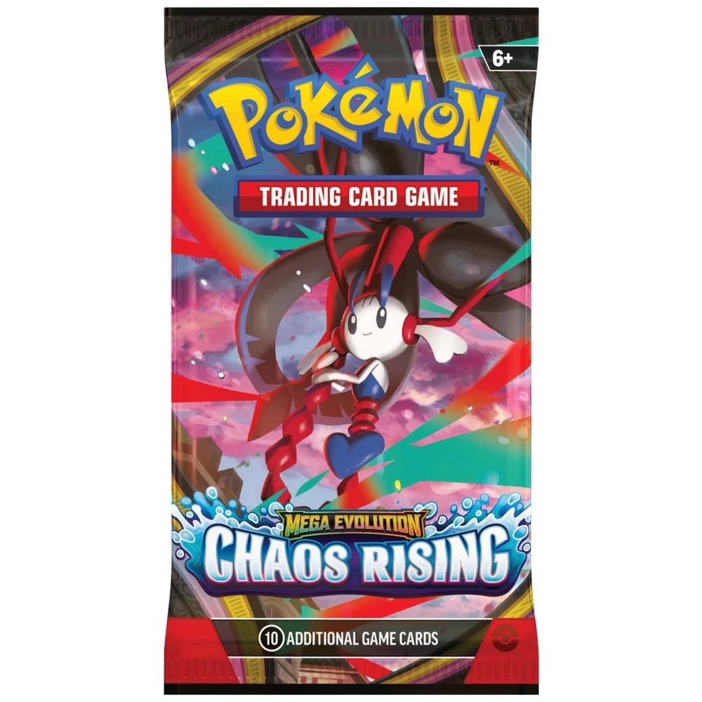 2 Pokmon TCG Mega Evolutions 4 Chaos Rising Booster Pack, 2 of 6