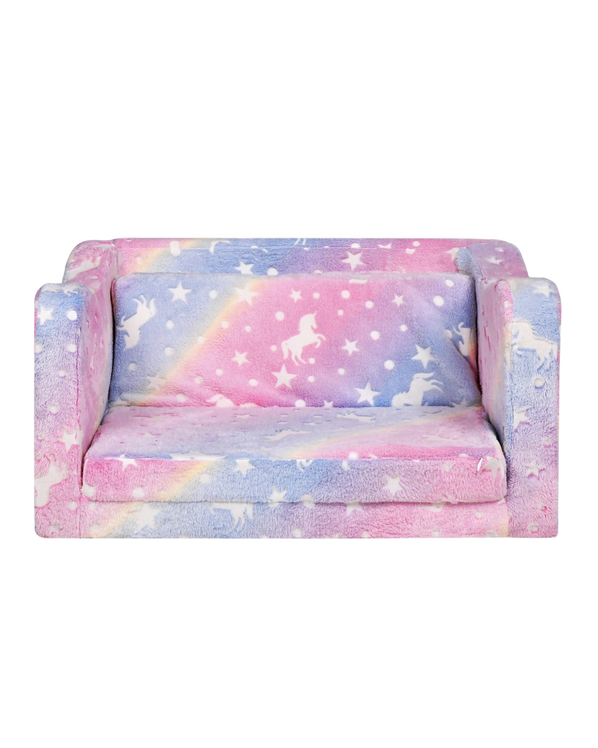 4 Advwin 2-in-1 Kids Flip Open Sofa Couch Foldable Bed, 4 of 8