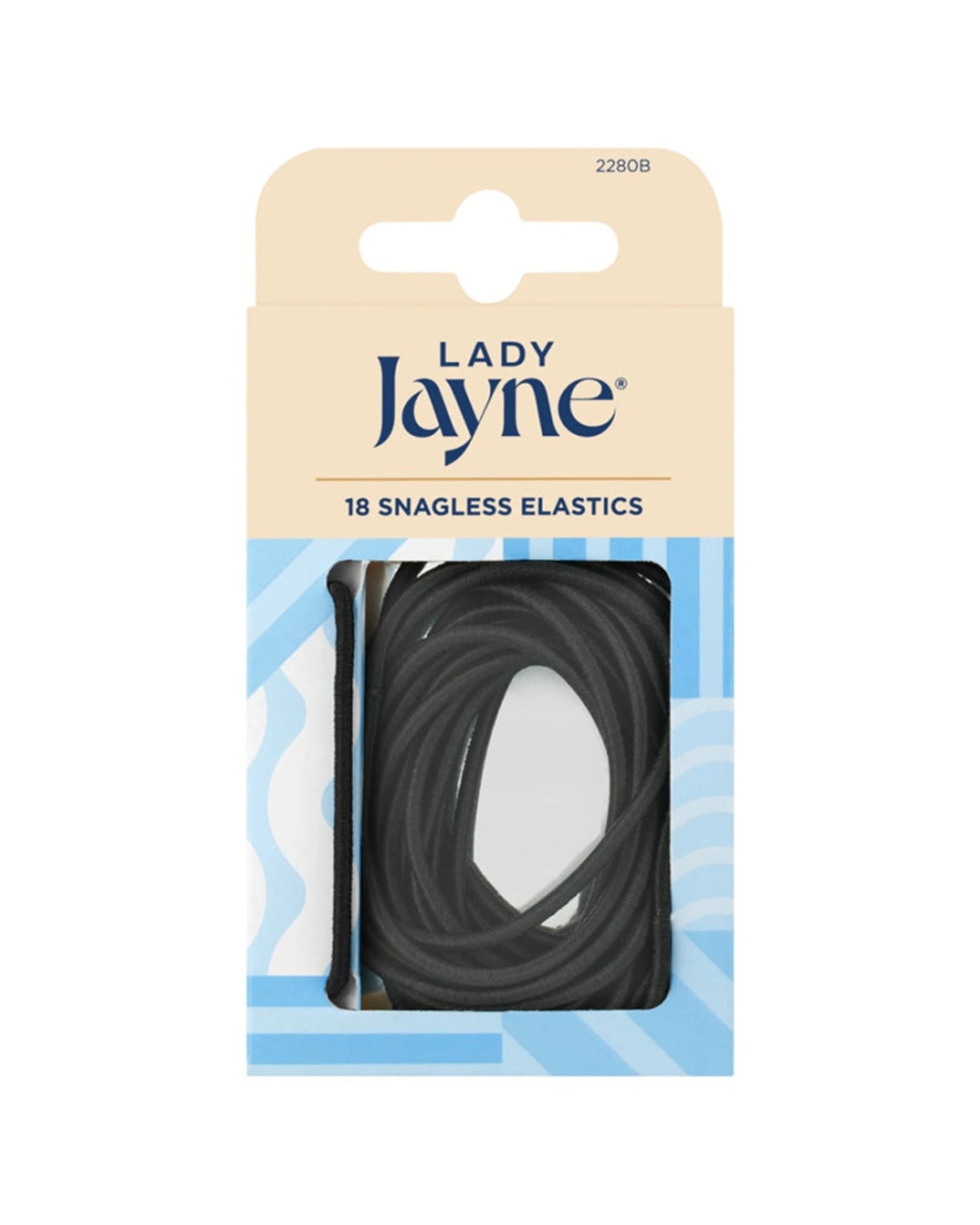 1 Lady Jayne Black Snagless Elastics - 18 Pack - Black, 1 of 1