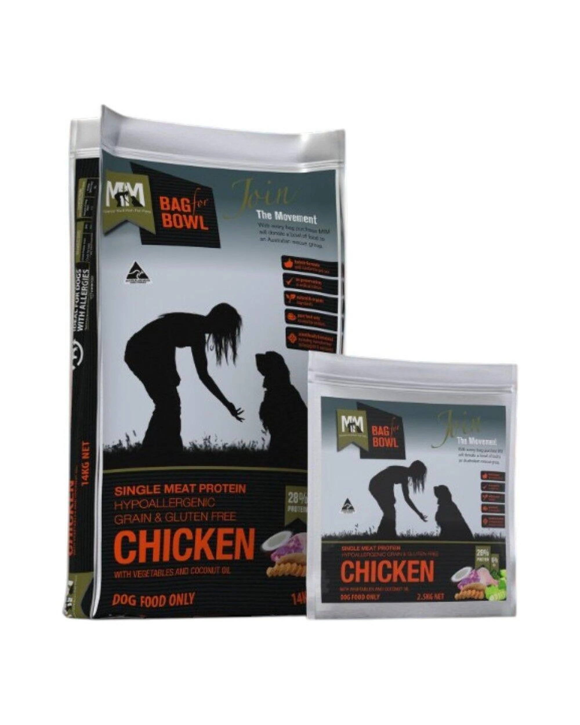 4 MFM Adult Single Meat Protein Dry Dog Food Chicken w/ Vegetables 14kg, 4 of 6