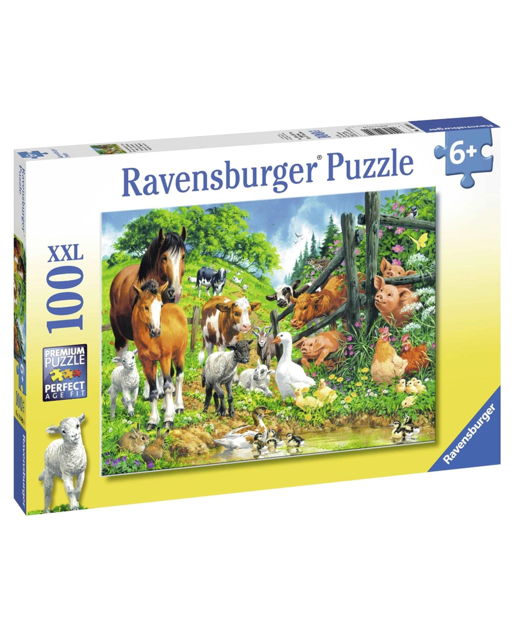 1 Ravensburger Animal Get Together 100 XXL Piece Jigsaw Puzzle, 1 of 1