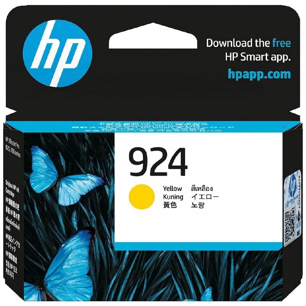1 HP 924 Original Ink Cartridge Yellow, 1 of 6