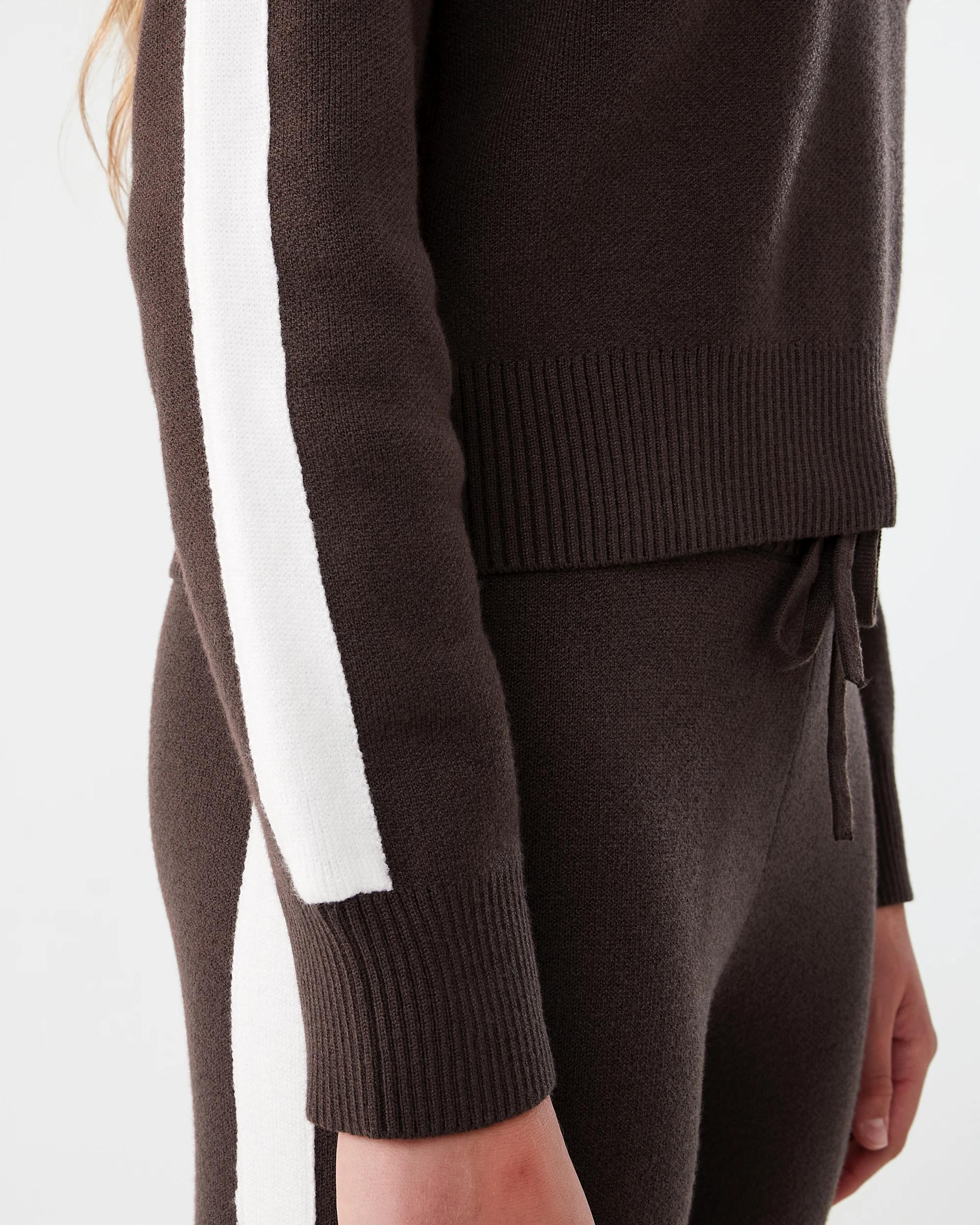 5 Bonded Knit Hoodie Velvet Brn, 5 of 7