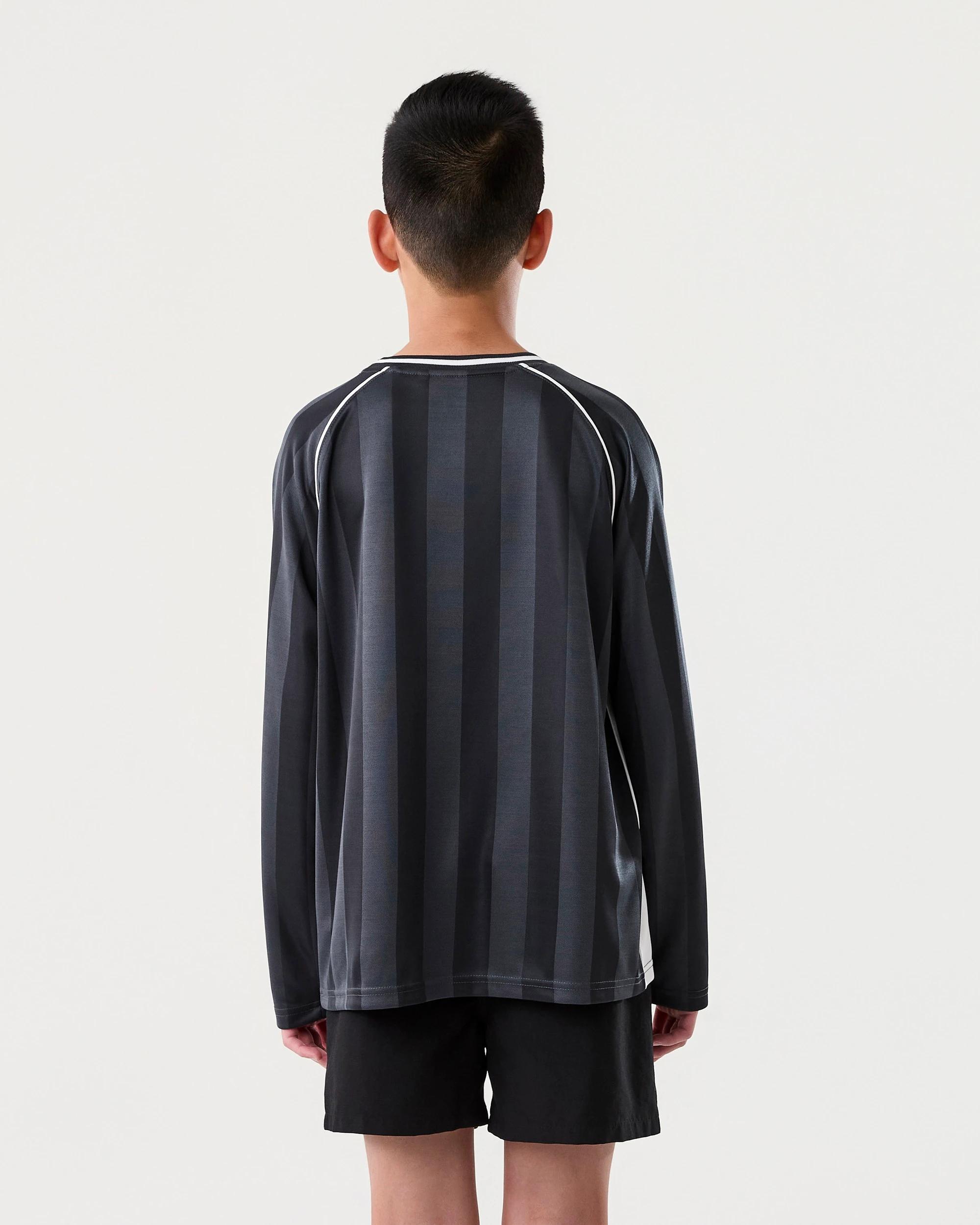 2 Long Sleeve Mesh Sports T-shirt Blk Varsit, 2 of 8
