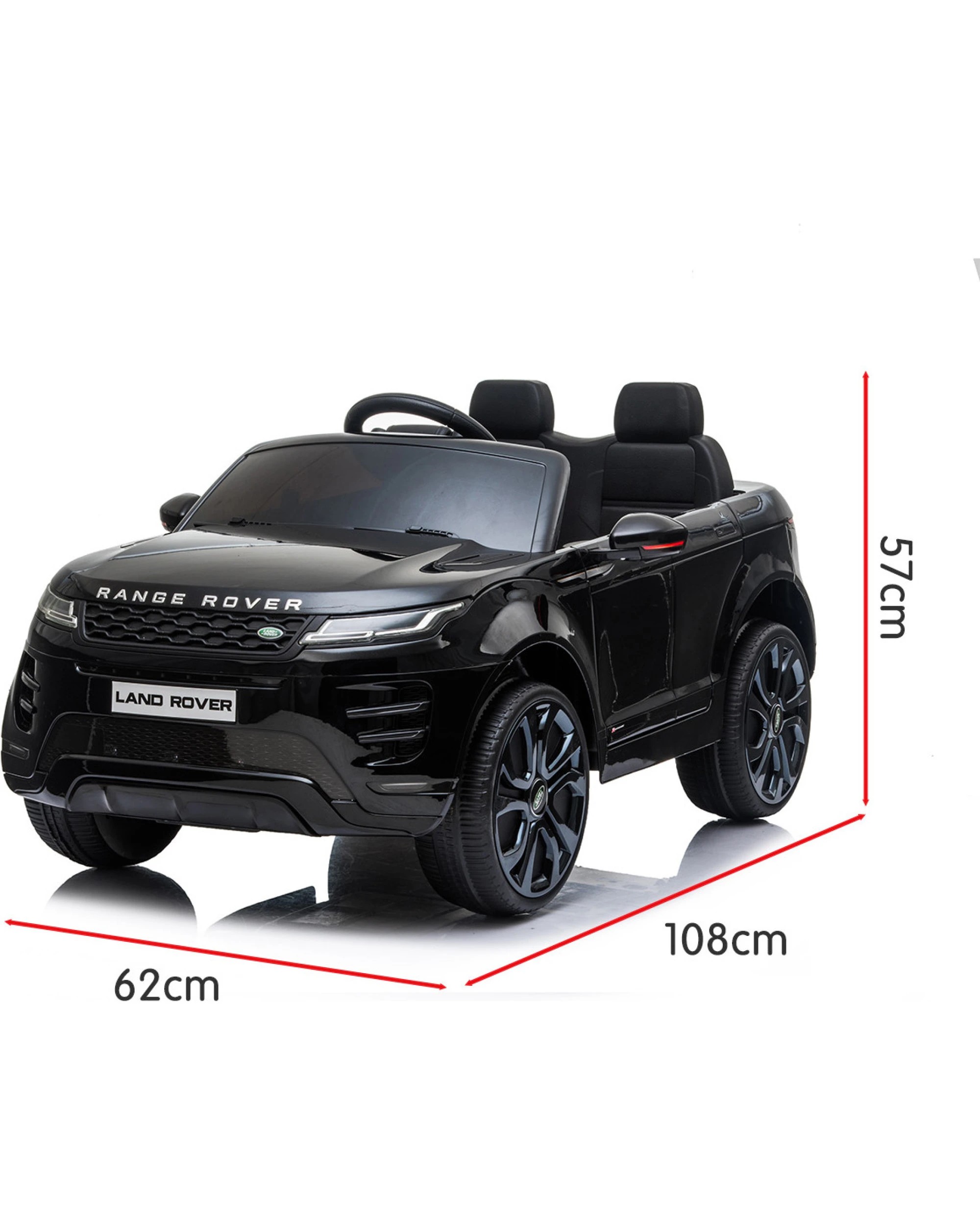 10 Kahuna Land Rover Licensed Kids Electric Ride On Car Remote Control - Black, 10 of 10