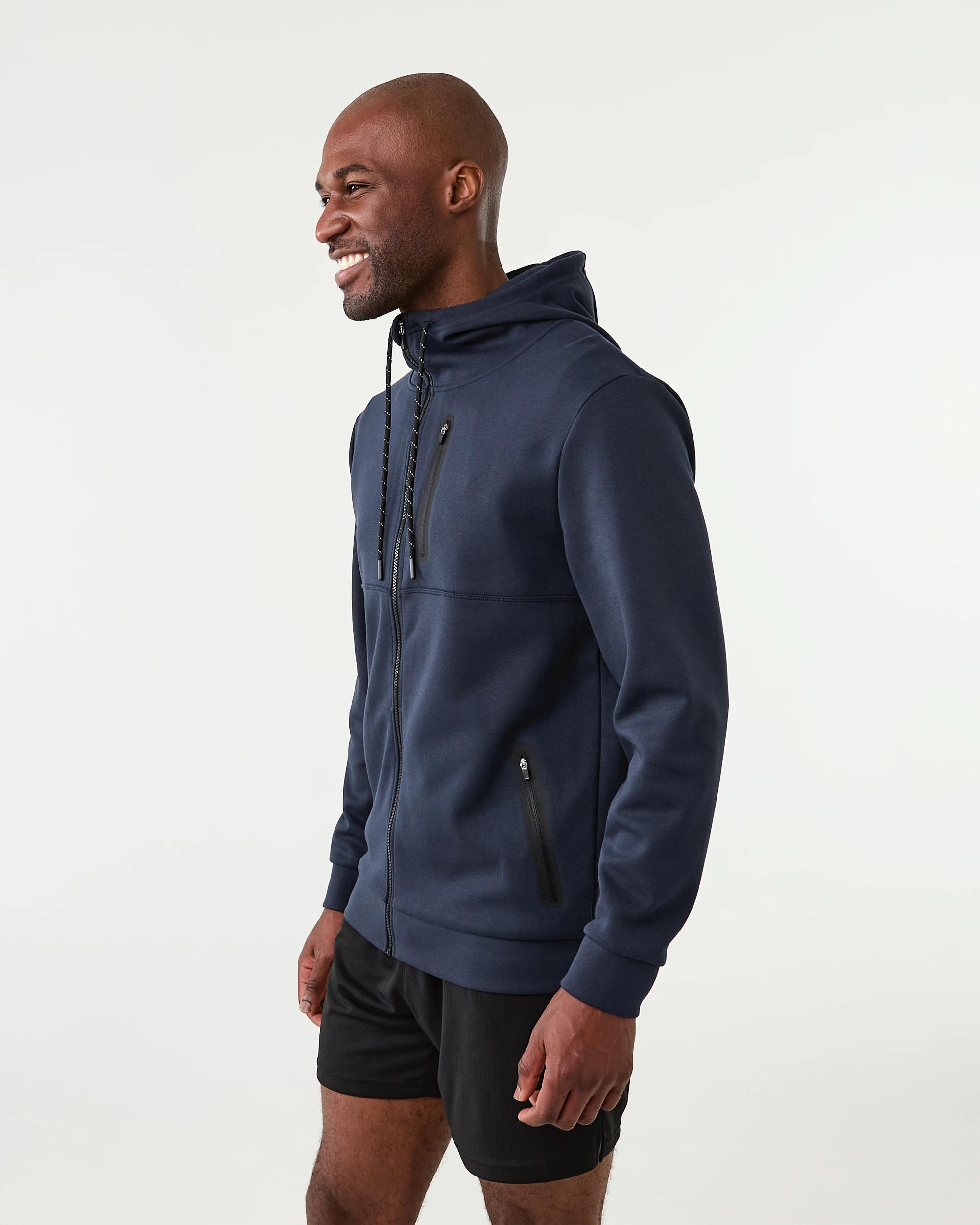 3 Active Mens Sports Tech Hoodie Shade Navy, 3 of 8