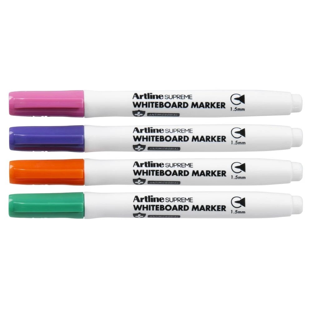 3 Artline Supreme Whiteboard Markers Bullet Brights 4 Pack, 3 of 3