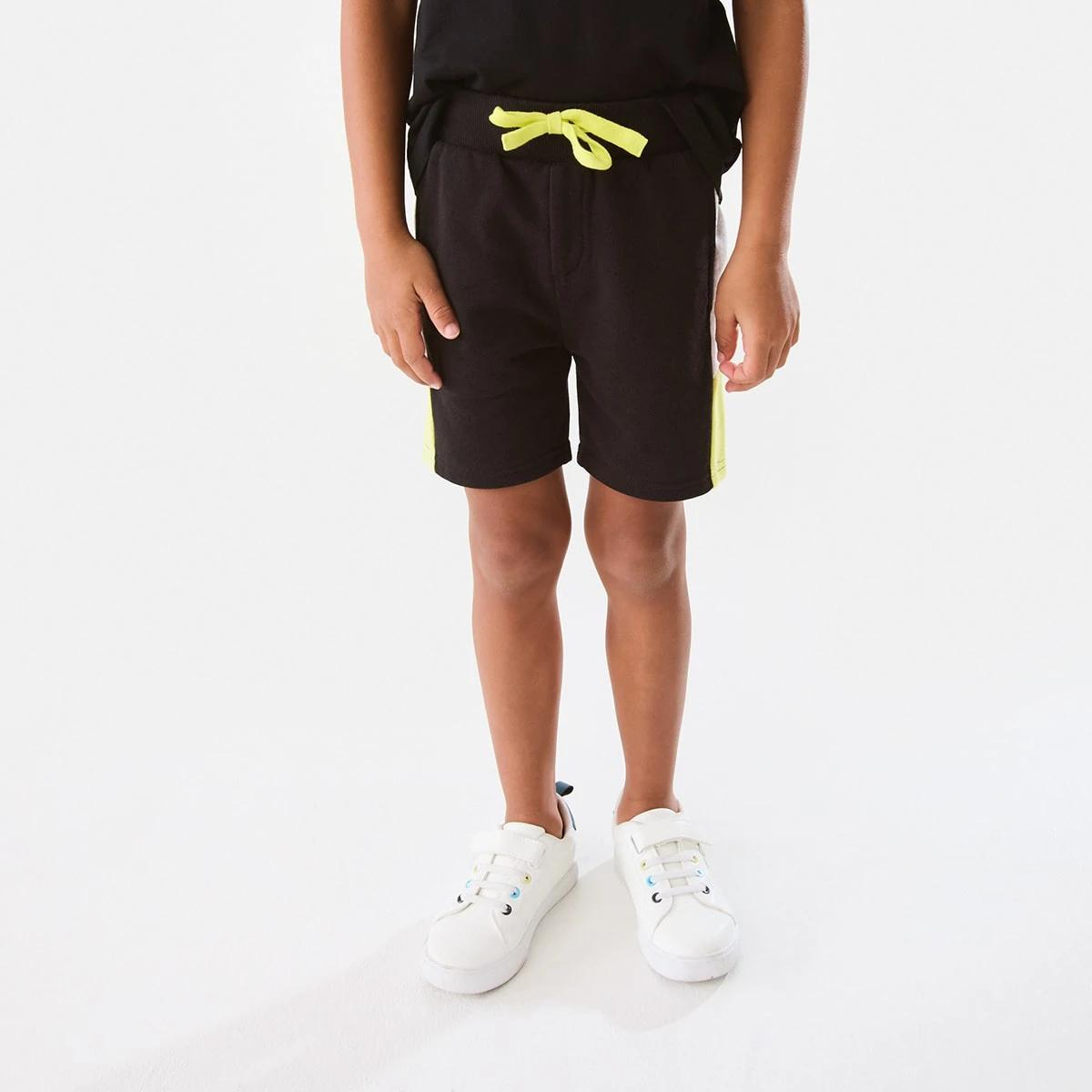 1 Panel Knit Shorts Black, 1 of 7