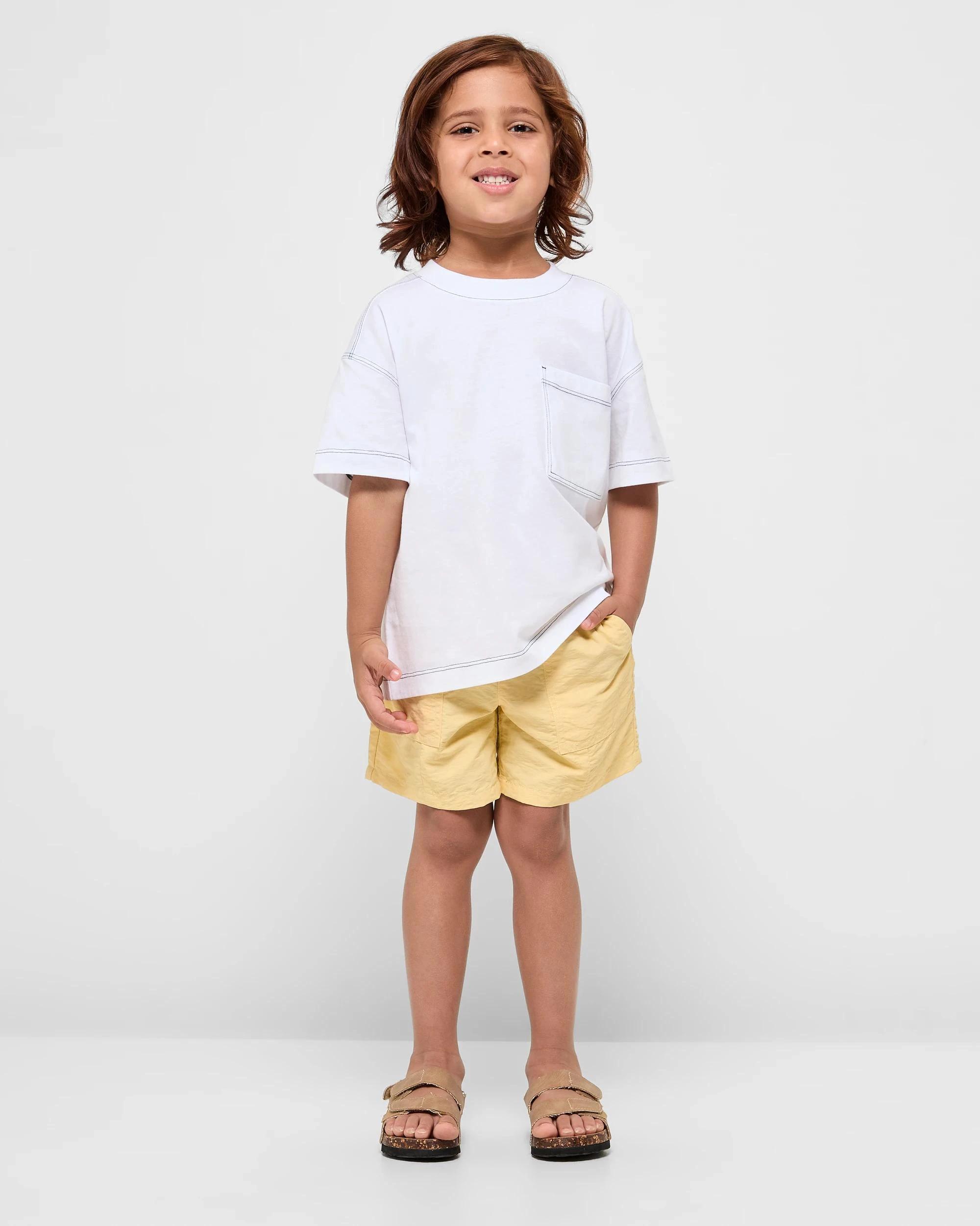 2 Target Nylon Volley Shorts YELLOW, 2 of 5