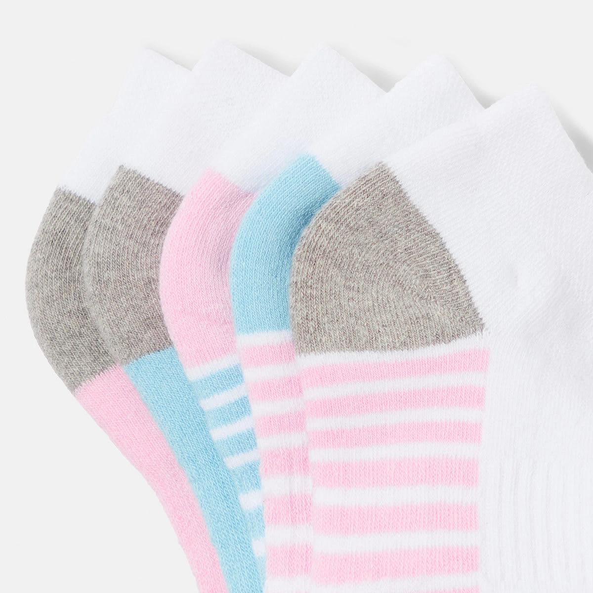 3 5 Pack Active Kids Low Cut Socks Pink, 3 of 3