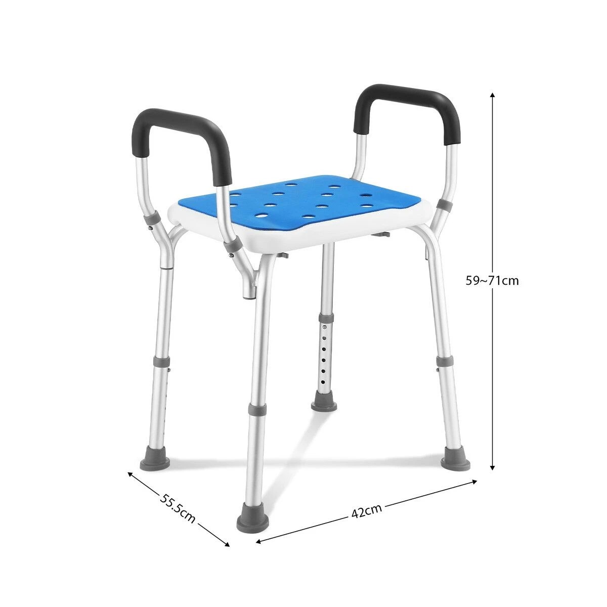 2 Ausway Shower Chair Seat Bath Tub Stool Bathroom, 2 of 4