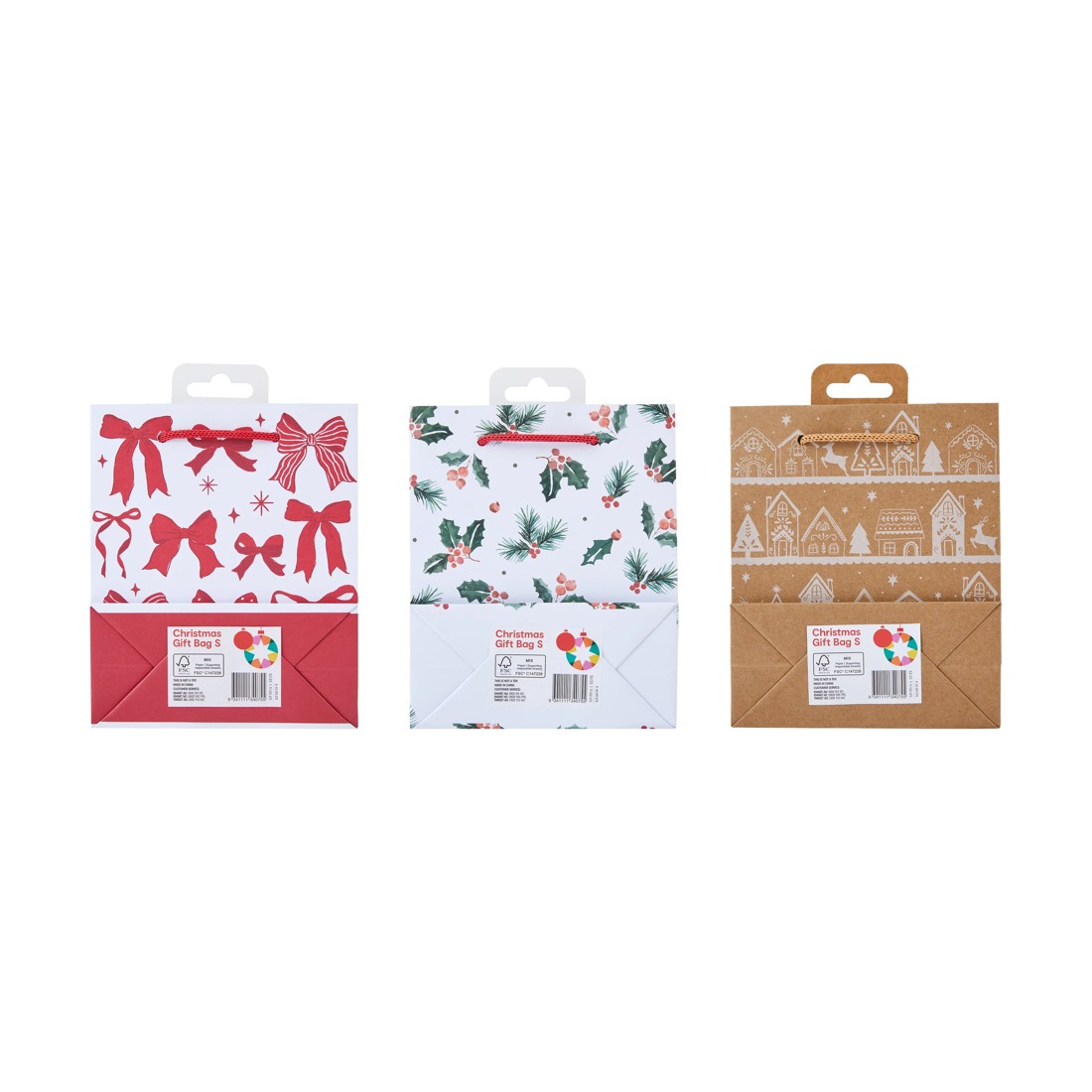 4 Christmas Gift Bag - Small, Assorted, 4 of 4