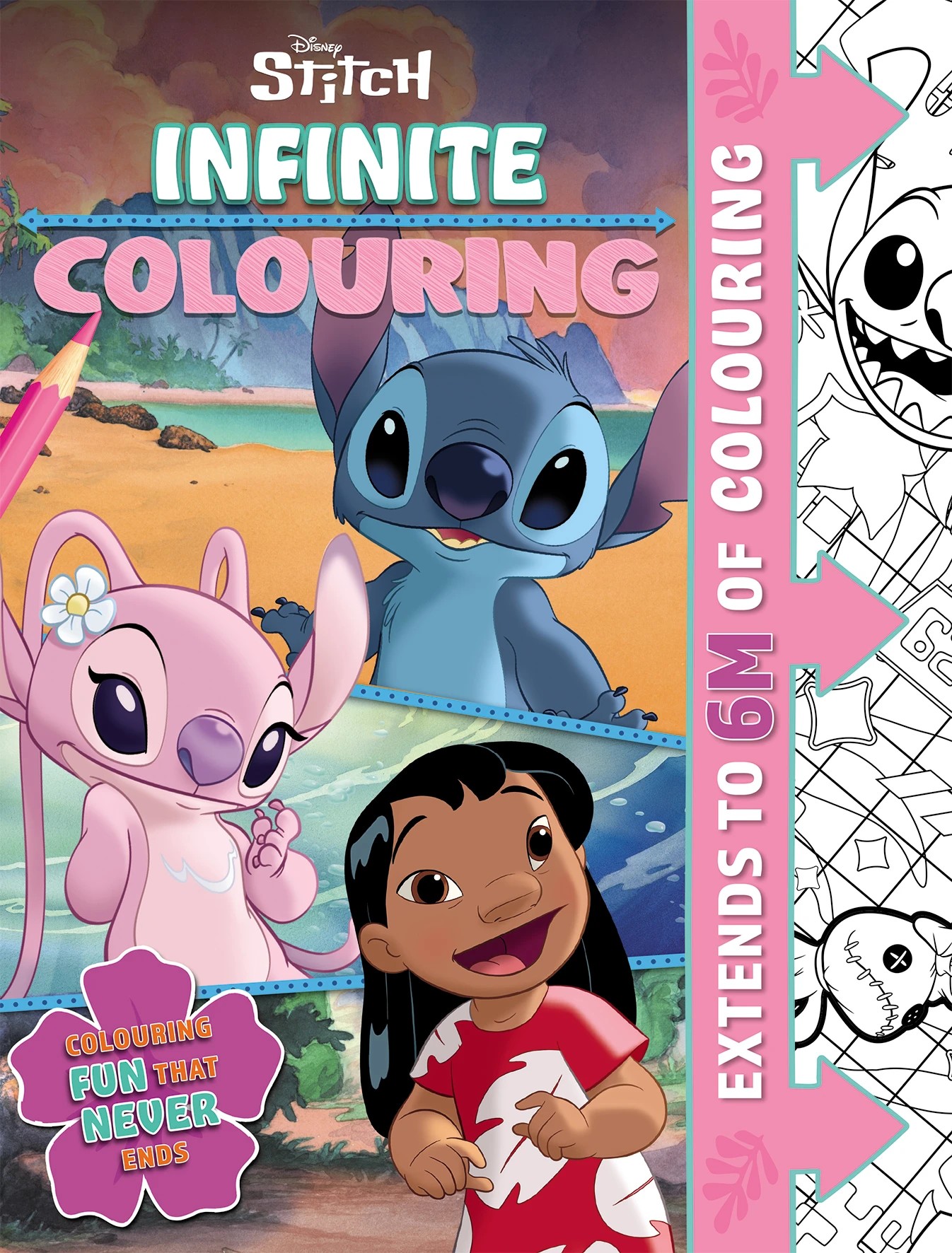 1 Disney  Lilo & Stitch Infinite Colouring - Book, 1 of 1