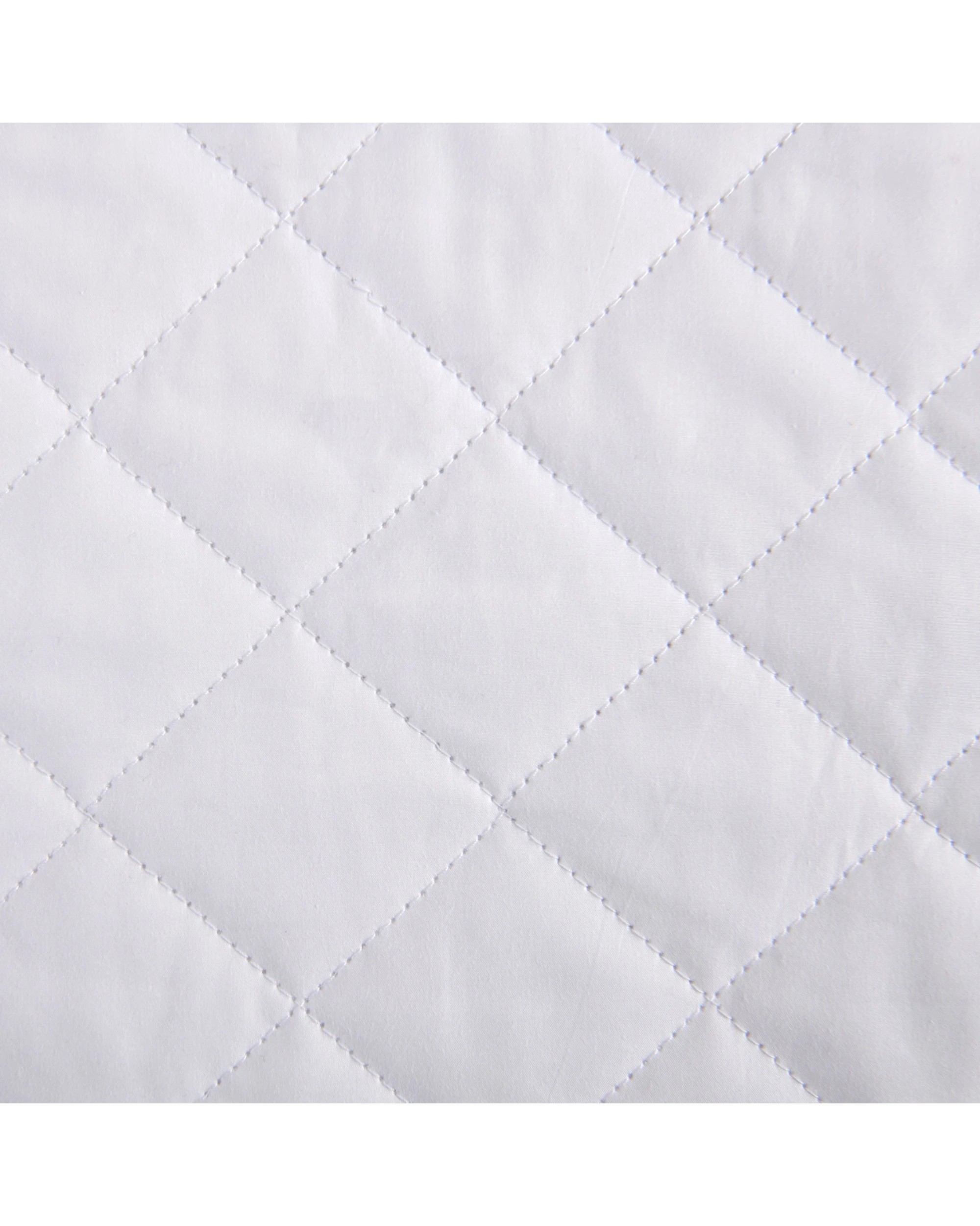 3 Dreamaker Cotton Quilted Waterproof Mattress Protector - King Bed - White, 3 of 5