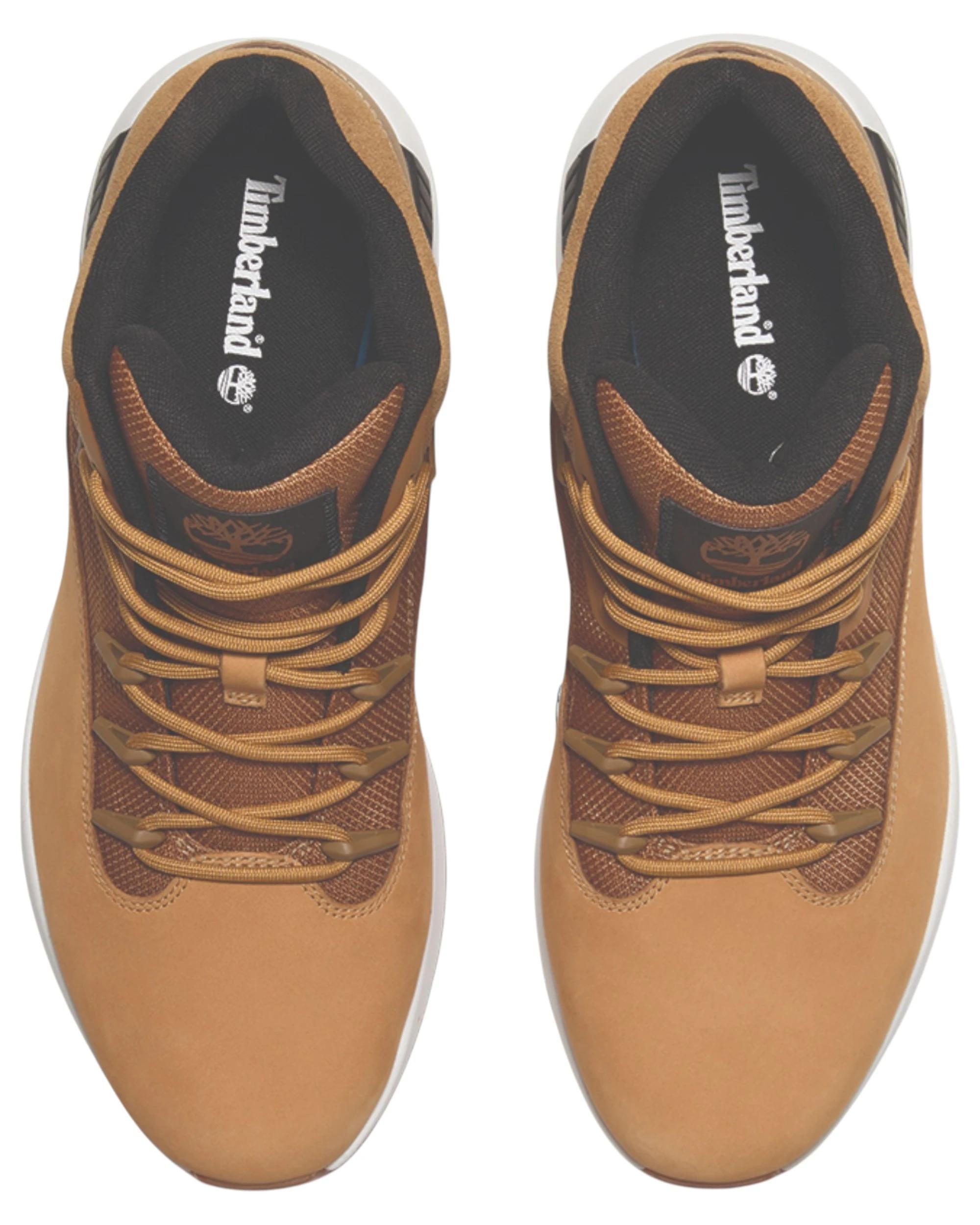 7 Timberland Mens Sprint Trekker Mid Lace-Up Sneakers Brown Shoes BROWN, 7 of 8