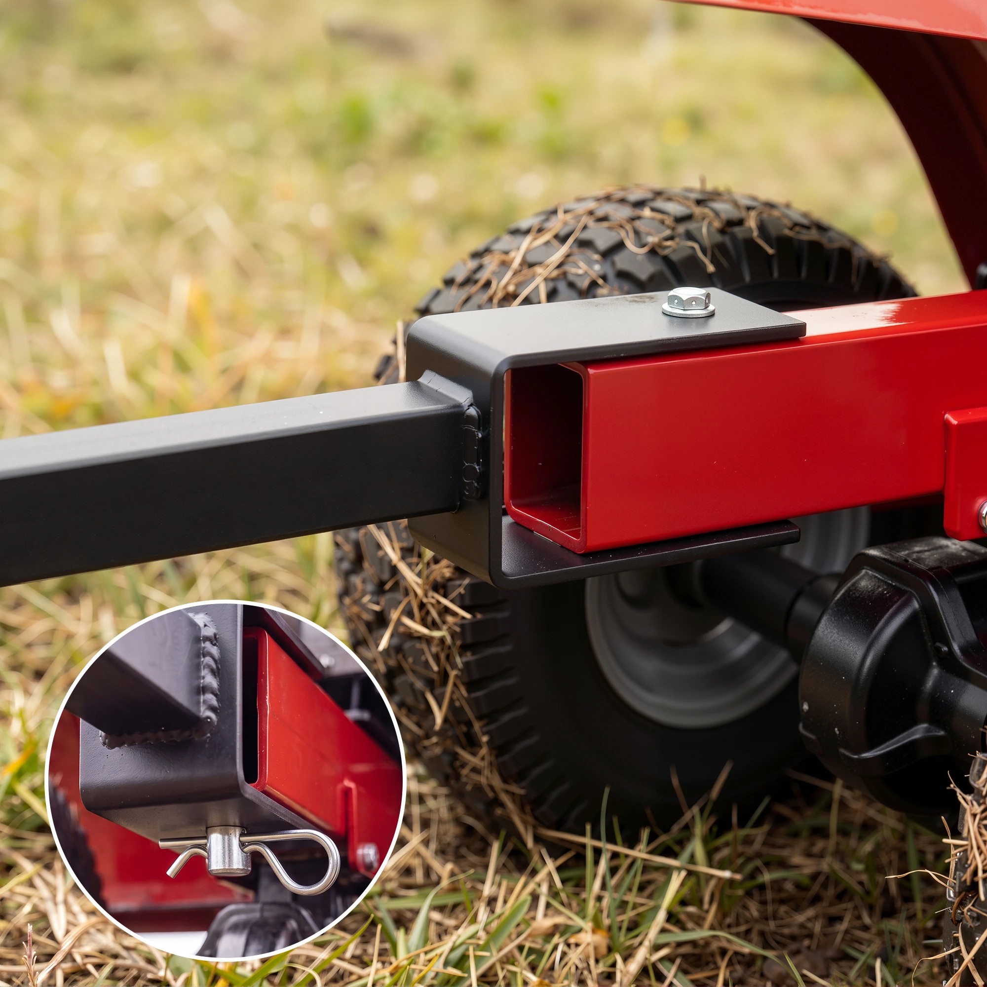 7 Giantz 150kg ATV Garden Trailer Weed Sprayer Tow Behind Cart Ride on Mower Attachment - Black, 7 of 9