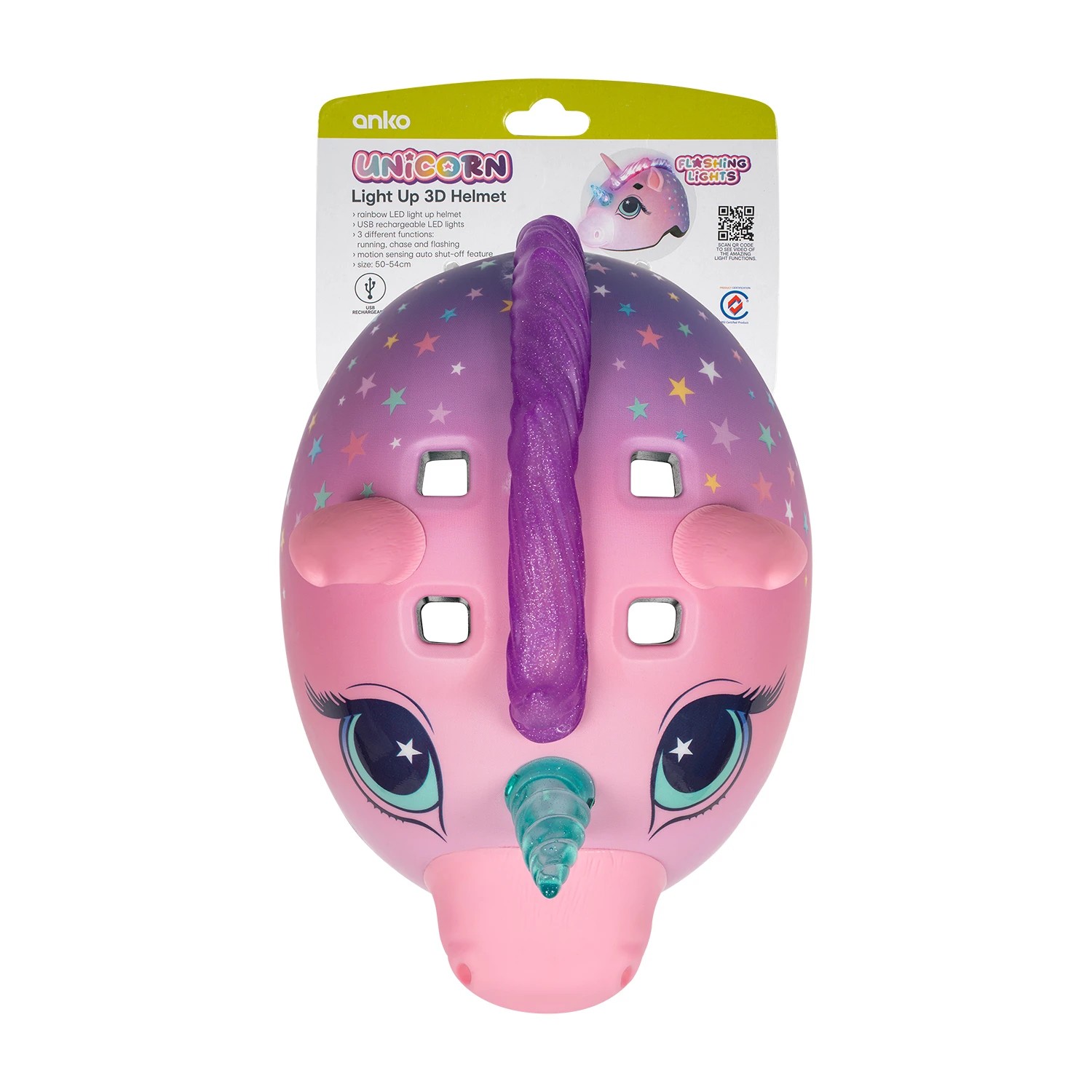 5 Unicorn Light Up 3D Helmet, 5 of 5