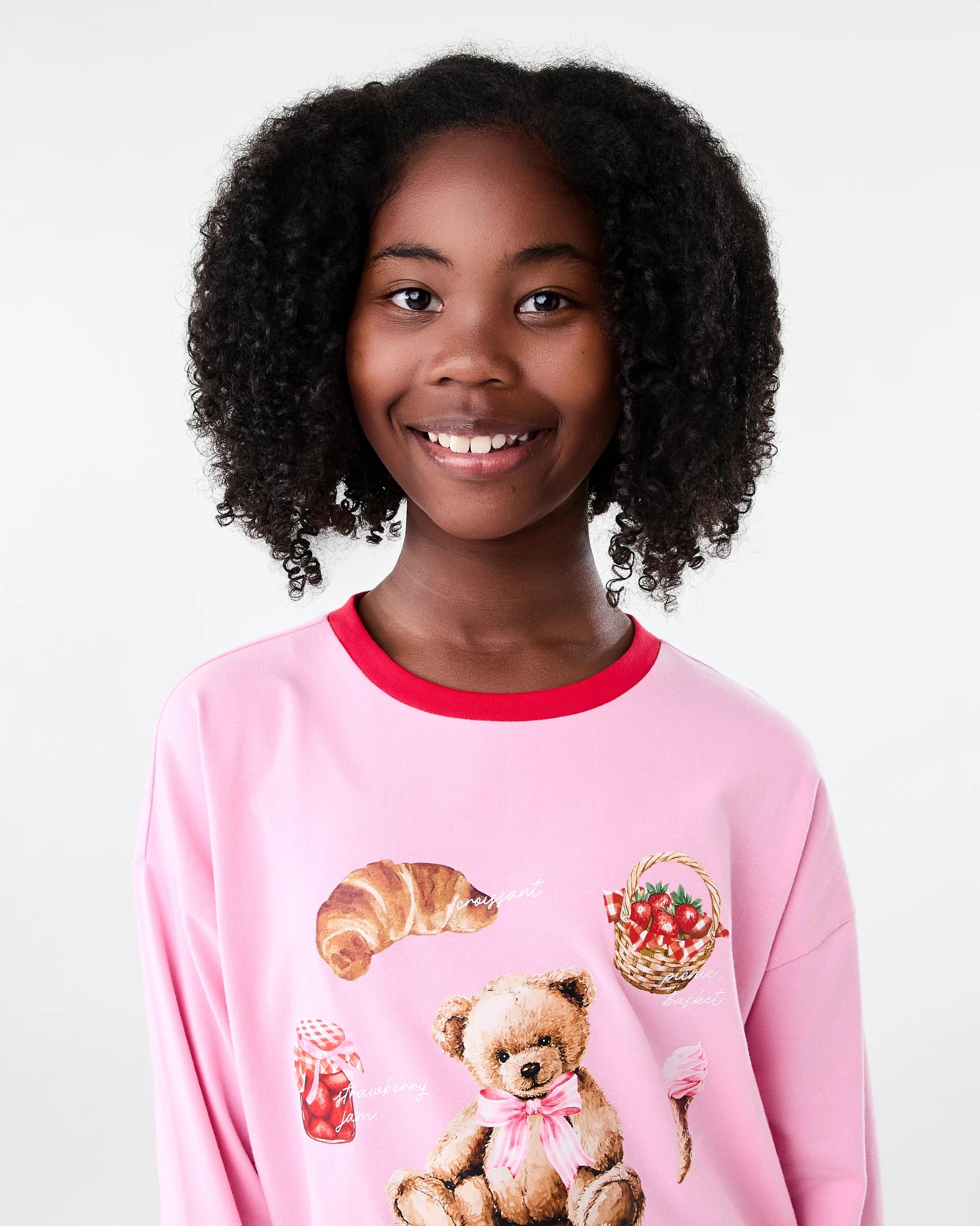 3 Lounge Pyjama Set Pnk Bear, 3 of 7