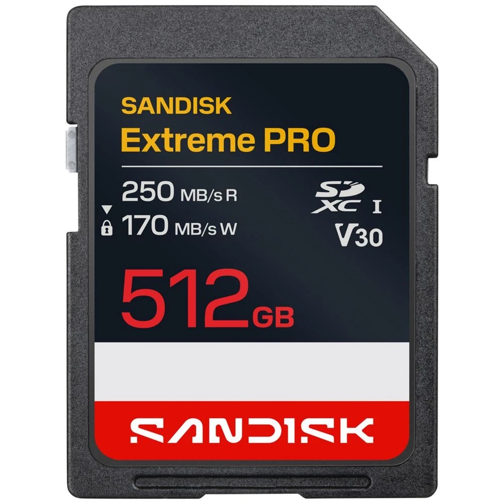 1 SanDisk 512GB Extreme Pro UHS-I SDXC Memory Card, 1 of 3