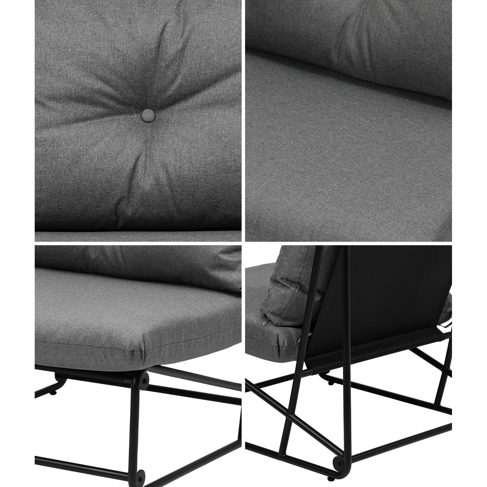 6 Livsip 2pcs Outdoor Dining Chairs Patio Furniture Sofa Lounge Chair Garden
 - Multi, 6 of 10